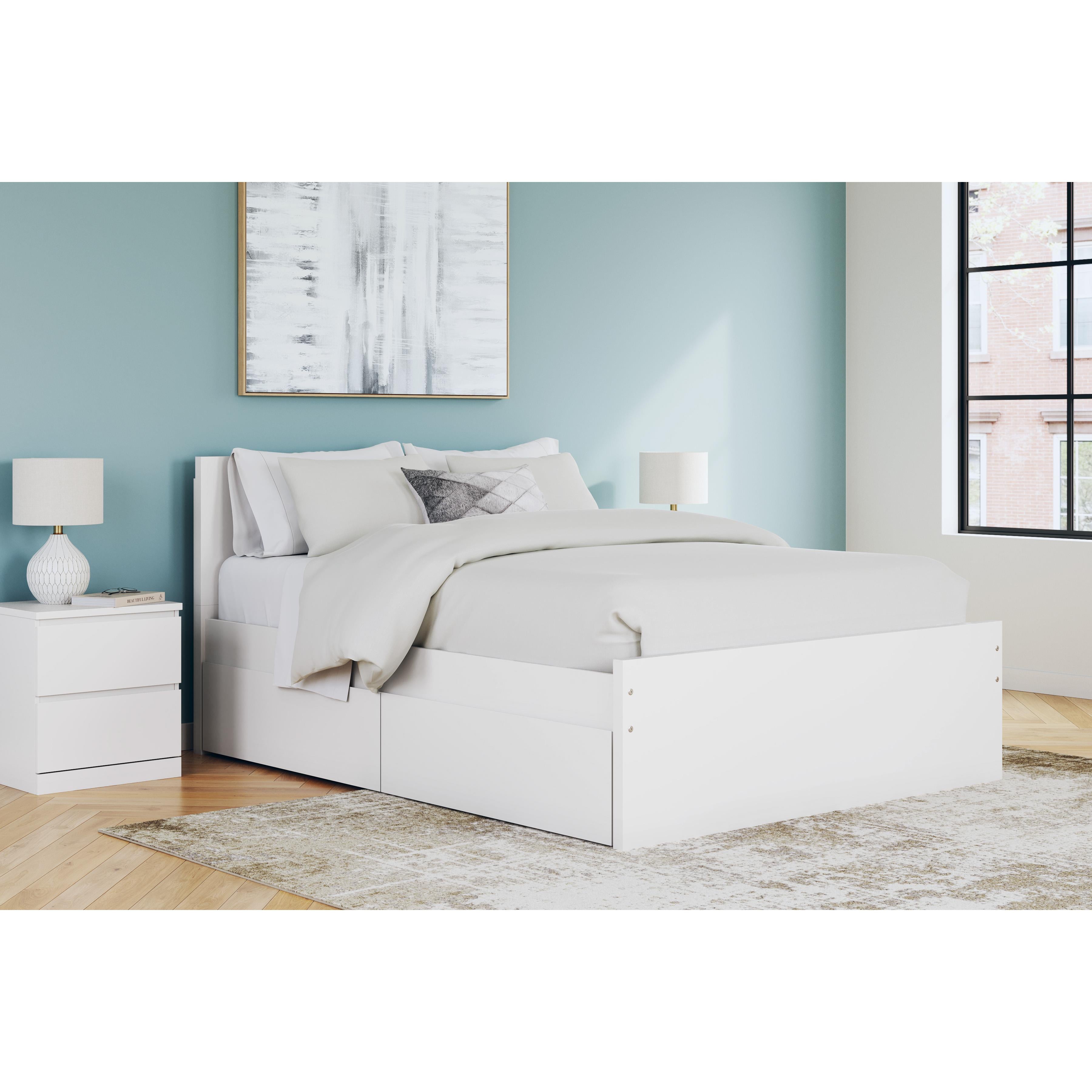  Size_Queen --  Onita EB9630B16 Queen Panel Platform Bed with 2 Side Storage IMAGE 7