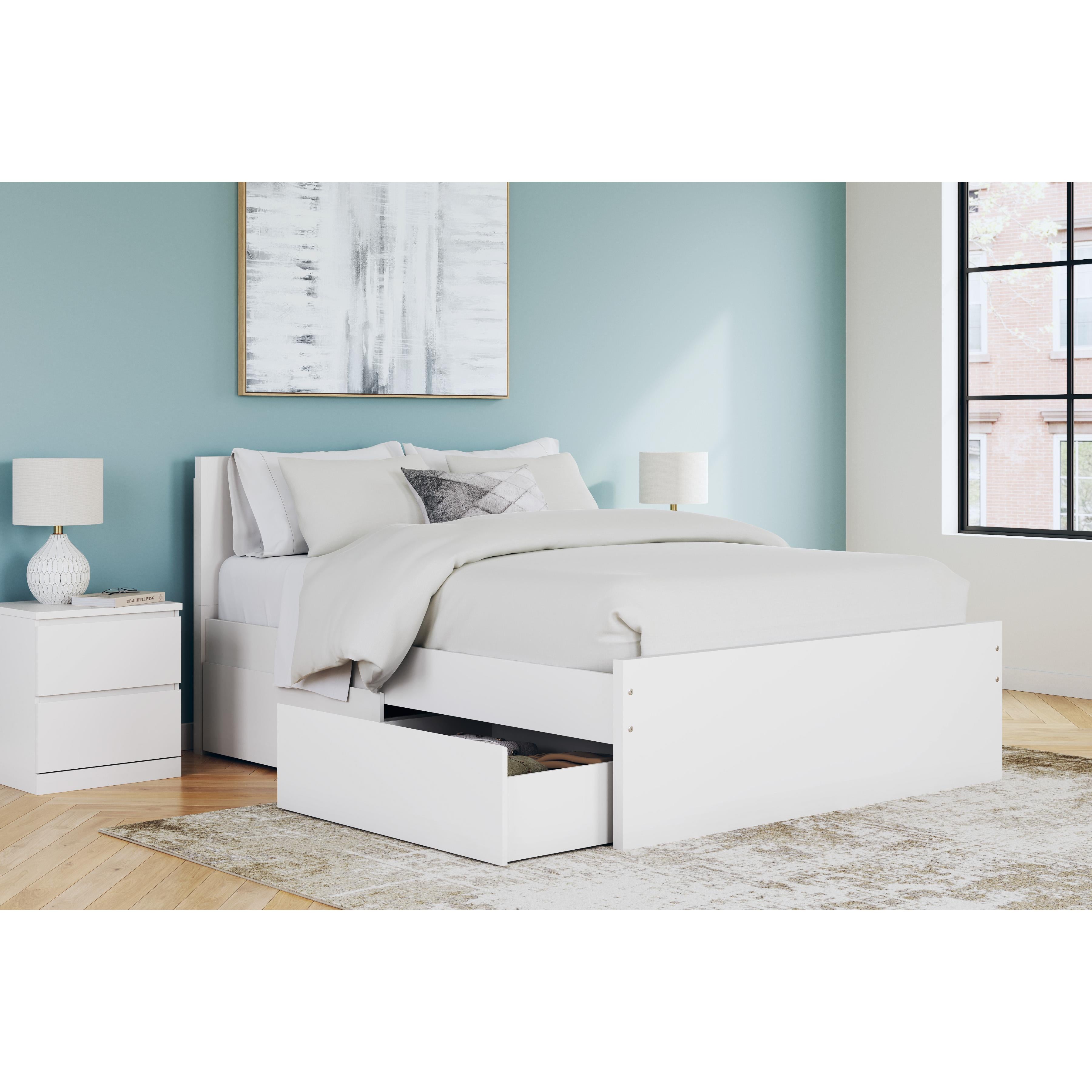  Size_Queen --  Onita EB9630B16 Queen Panel Platform Bed with 2 Side Storage IMAGE 8