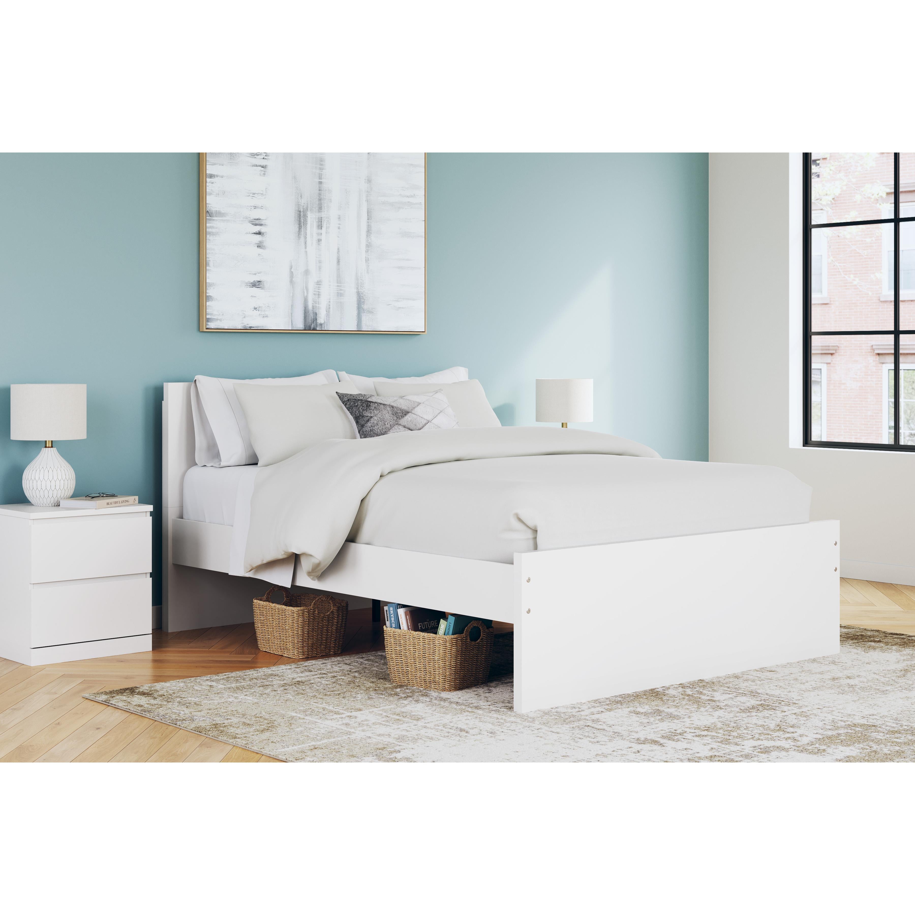 Size_Queen --  Onita EB9630B8 Queen Panel Platform Bed IMAGE 6
