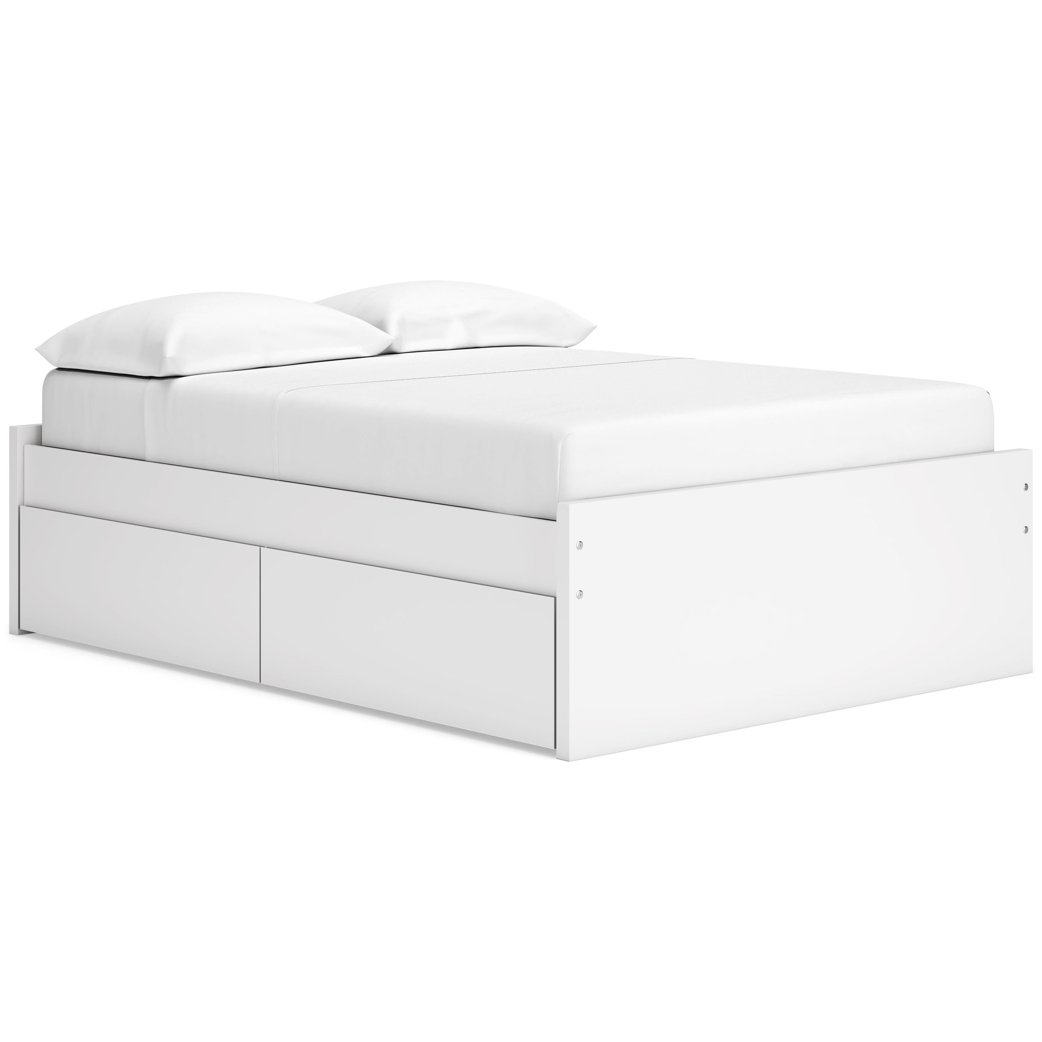  Size_Full --  Onita EB9630B9 Full Platform Bed with 1 Side Storage IMAGE 1