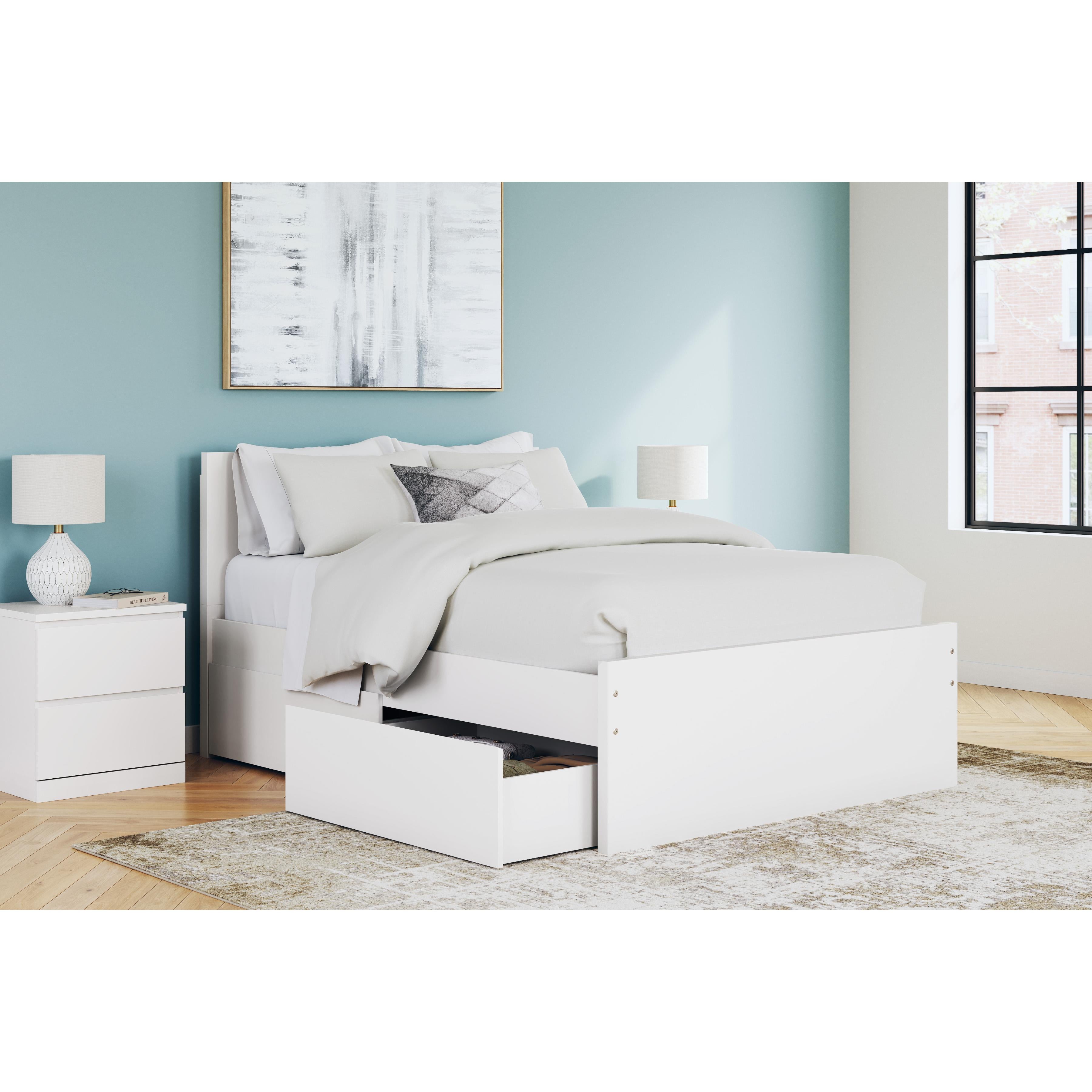 Size_Full --  Onita EB9630B9 Full Platform Bed with 1 Side Storage IMAGE 10