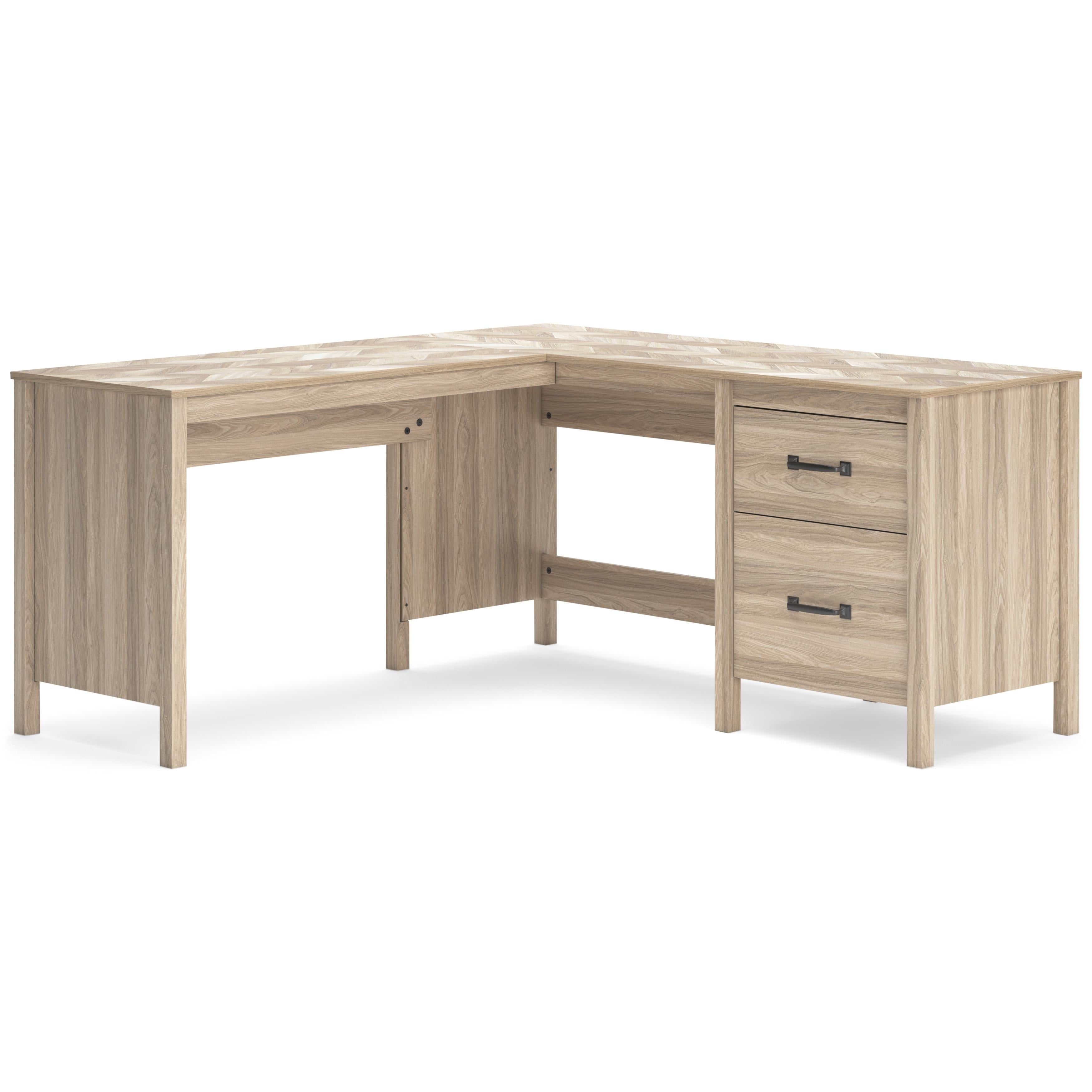  Signature Design by Ashley Battelle H3929H1 60" Home Office Desk with Return IMAGE 1
