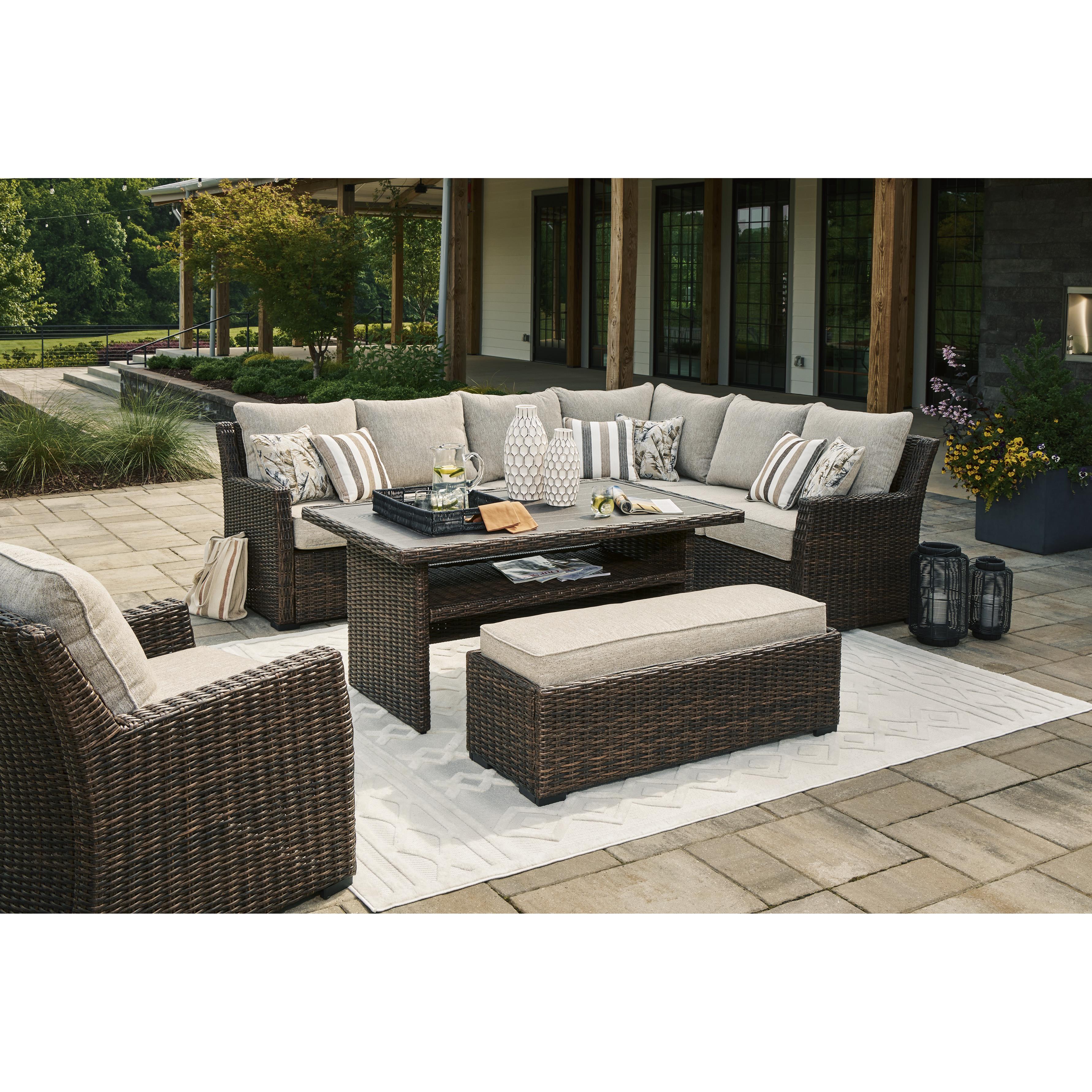  Signature Design by Ashley Brook Ranch P465-822 Sofa Sectional/Bench with Cushion IMAGE 10