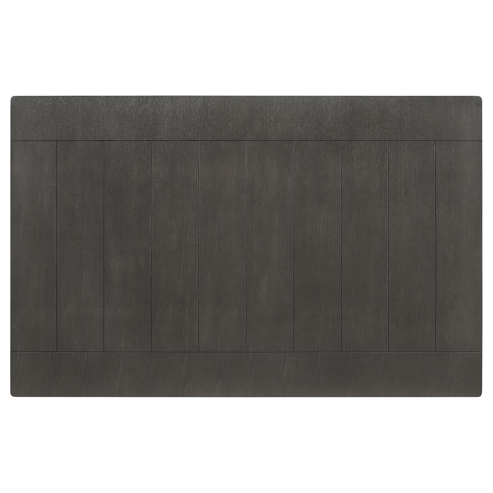  Coaster Furniture Dalila 102721GRY Rectangular 66-inch Wood Dining Table - Dark Grey IMAGE 4