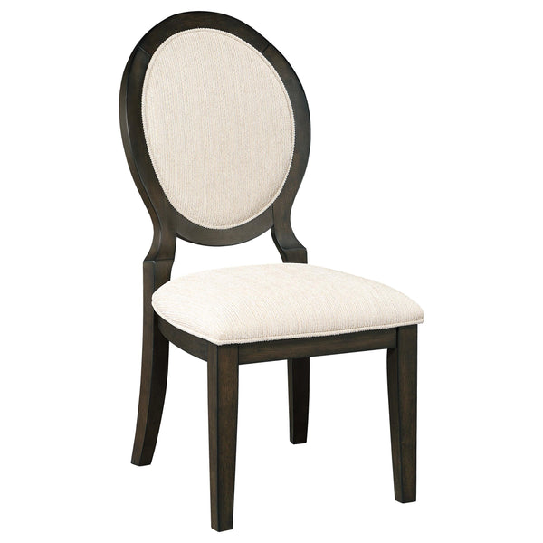Coaster Furniture Twyla 115102 Oval Back Dining Side Chair - Dark Cocoa