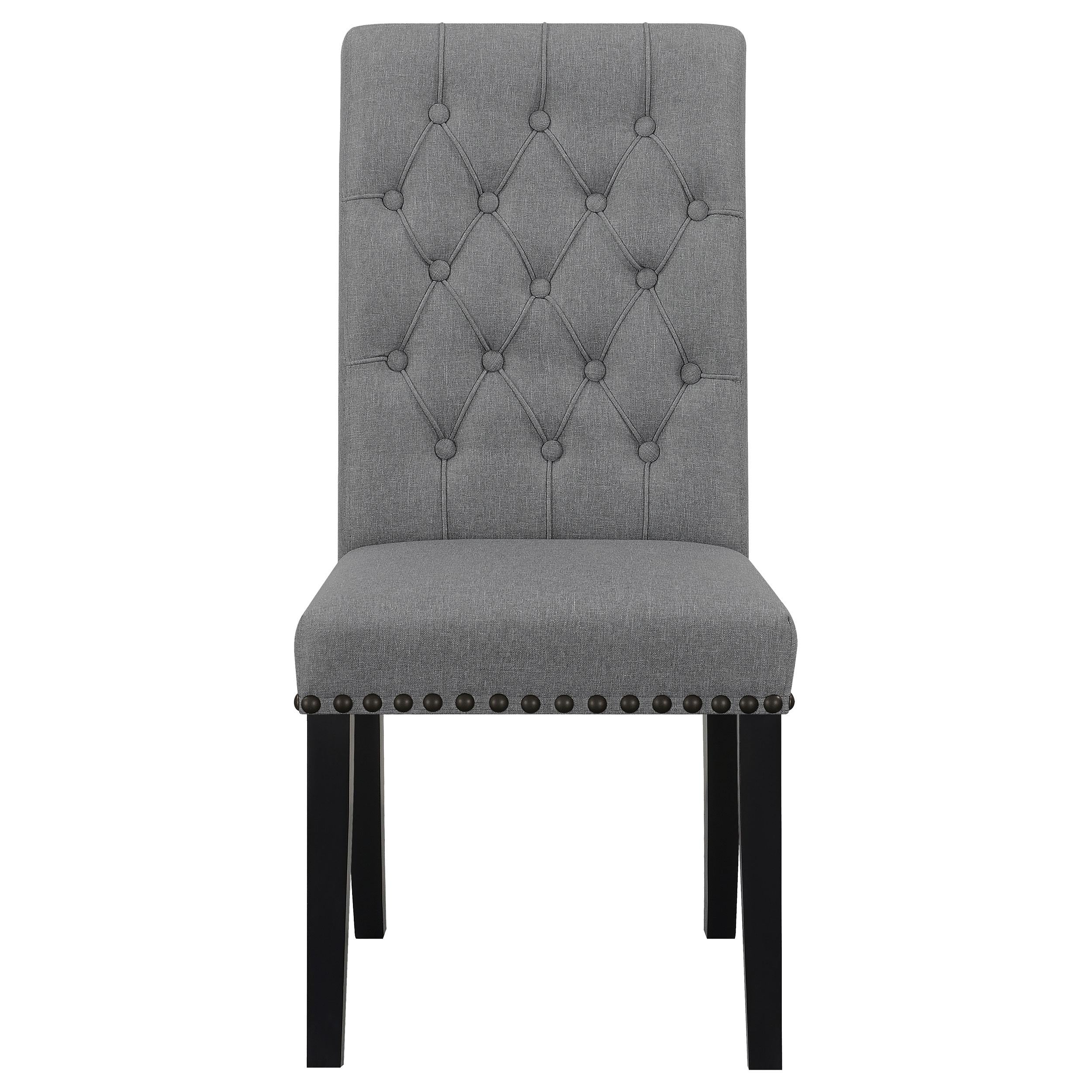  Coaster Furniture Alana 115162 Fabric Upholstered Dining Side Chair - Grey IMAGE 2