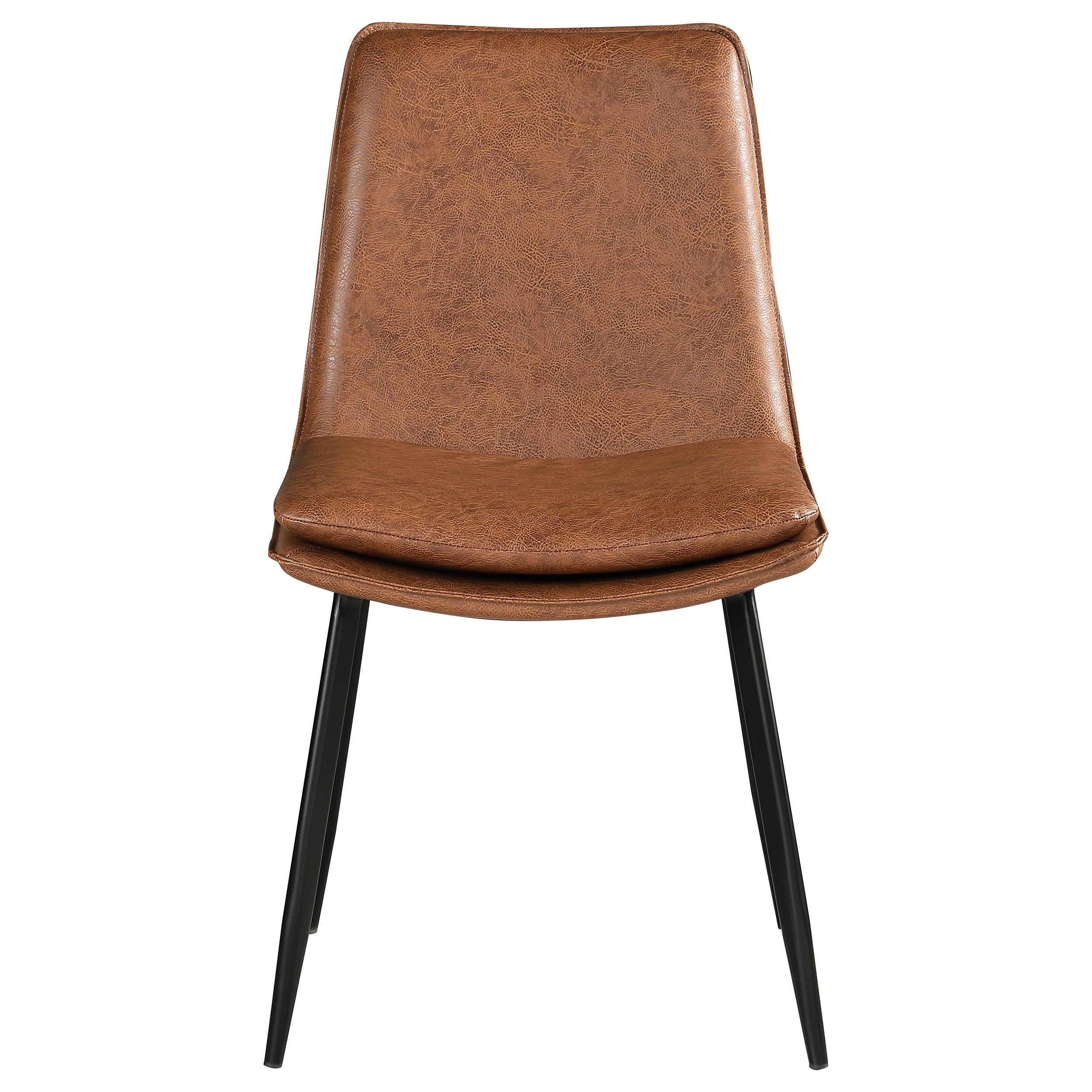  Coaster Furniture Ortega 115472 Upholstered Dining Side Chair - Coffee IMAGE 2