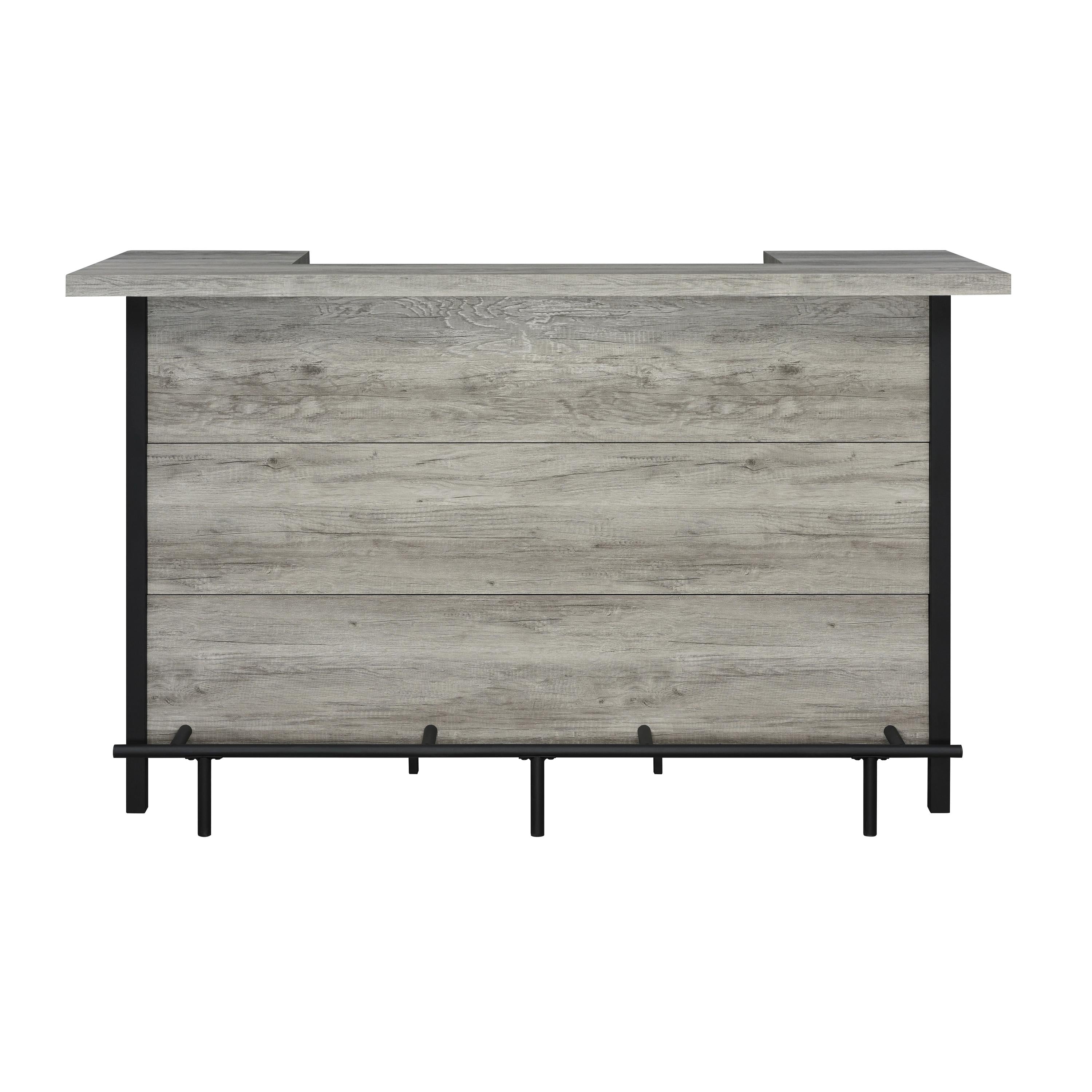  Coaster Furniture Bellemore 182105 Freestanding Home Bar Wine Cabinet - Grey Driftwood IMAGE 2