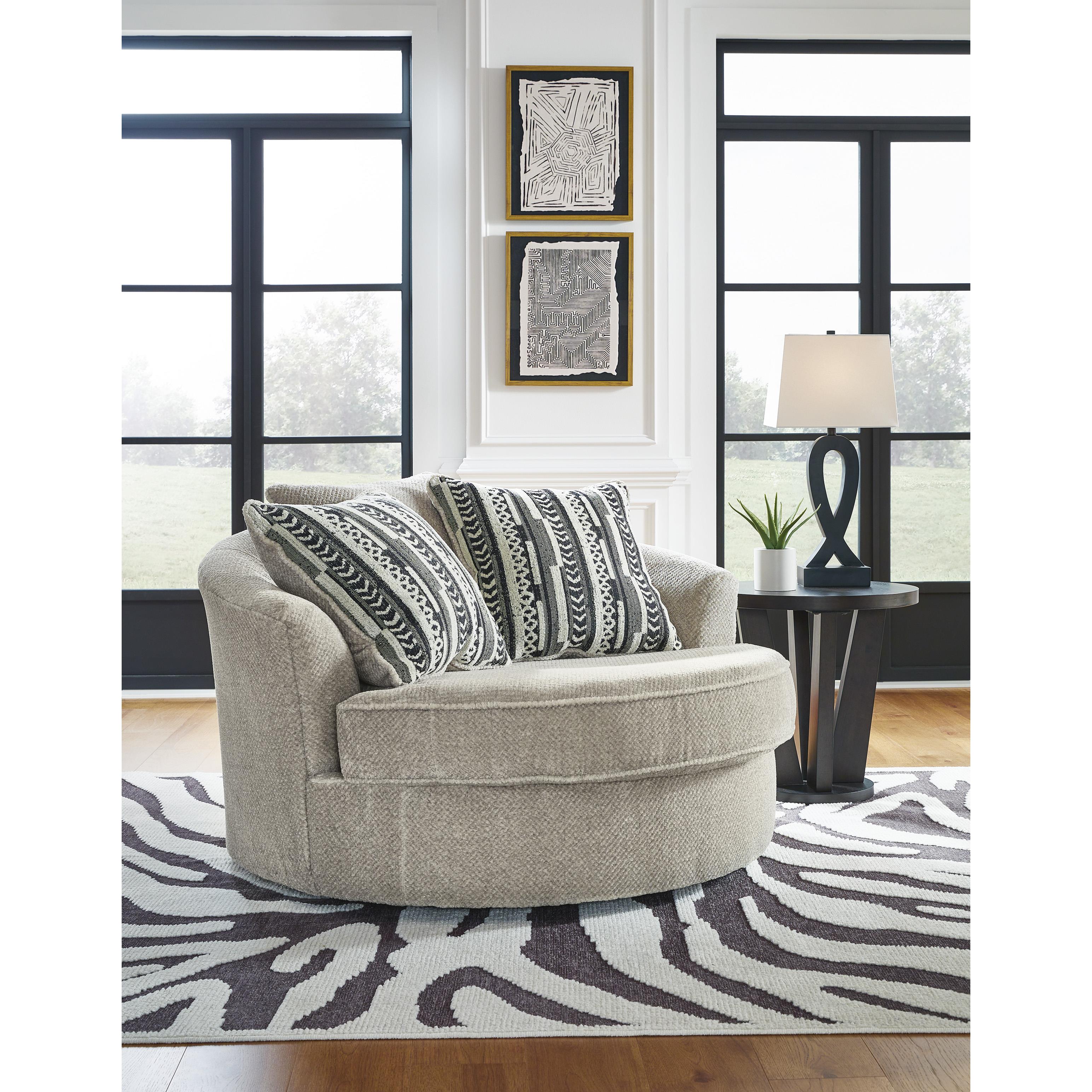  Benchcraft Calnita 2050221 Oversized Swivel Accent Chair IMAGE 5