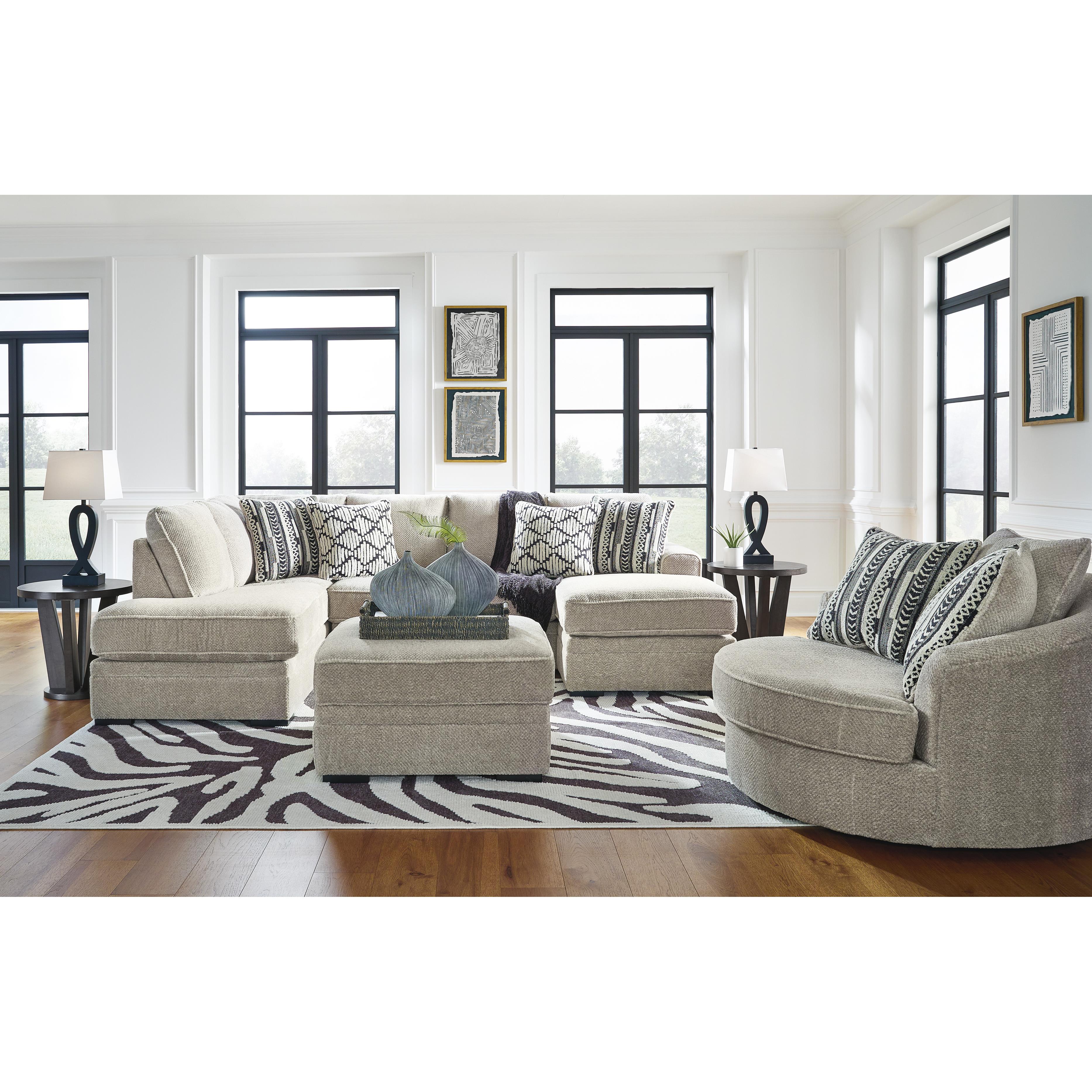  Benchcraft Calnita 2050221 Oversized Swivel Accent Chair IMAGE 6
