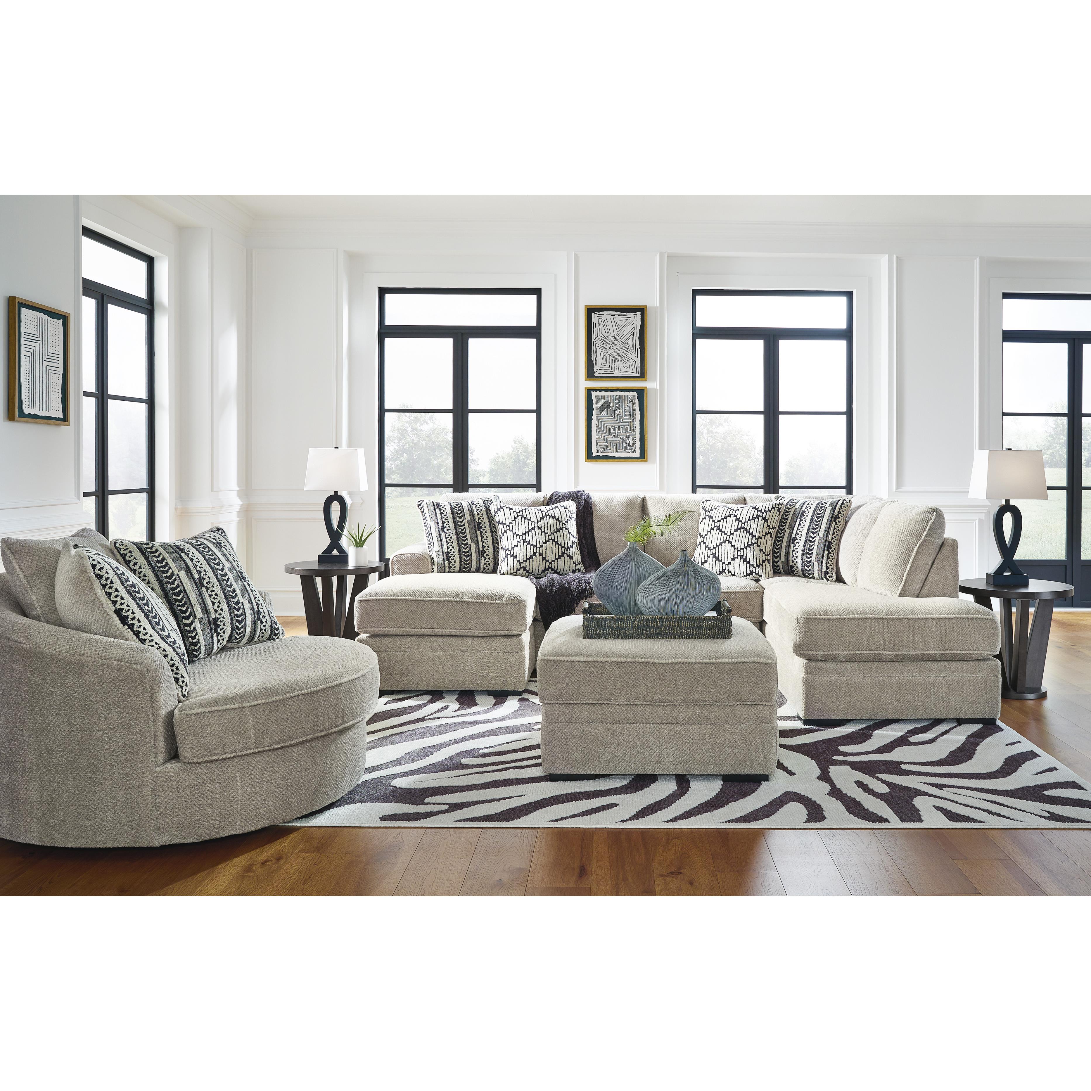  Benchcraft Calnita 2050221 Oversized Swivel Accent Chair IMAGE 9