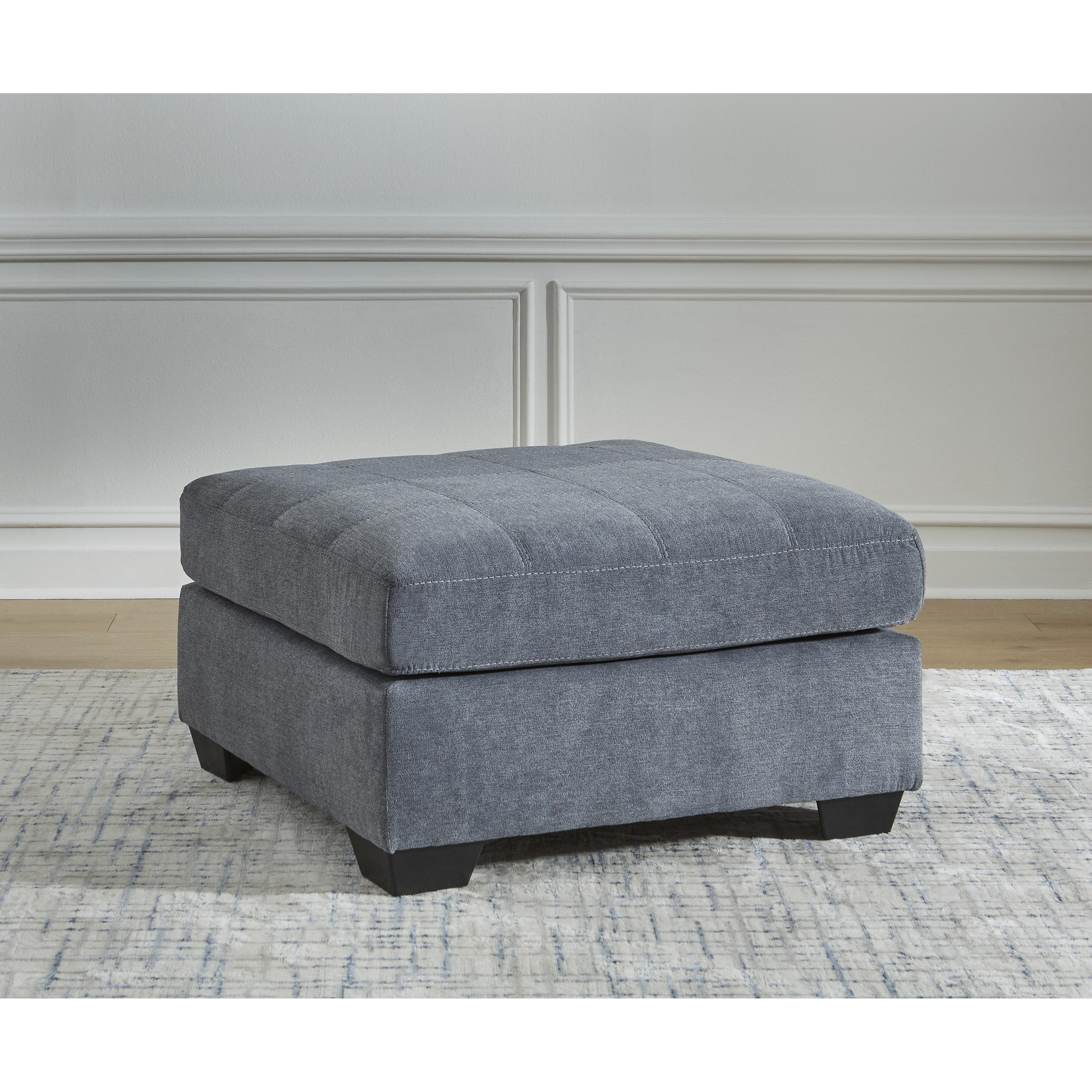  Manufacturer Color_Denim --  Signature Design by Ashley Marleton Fabric Ottoman IMAGE 4