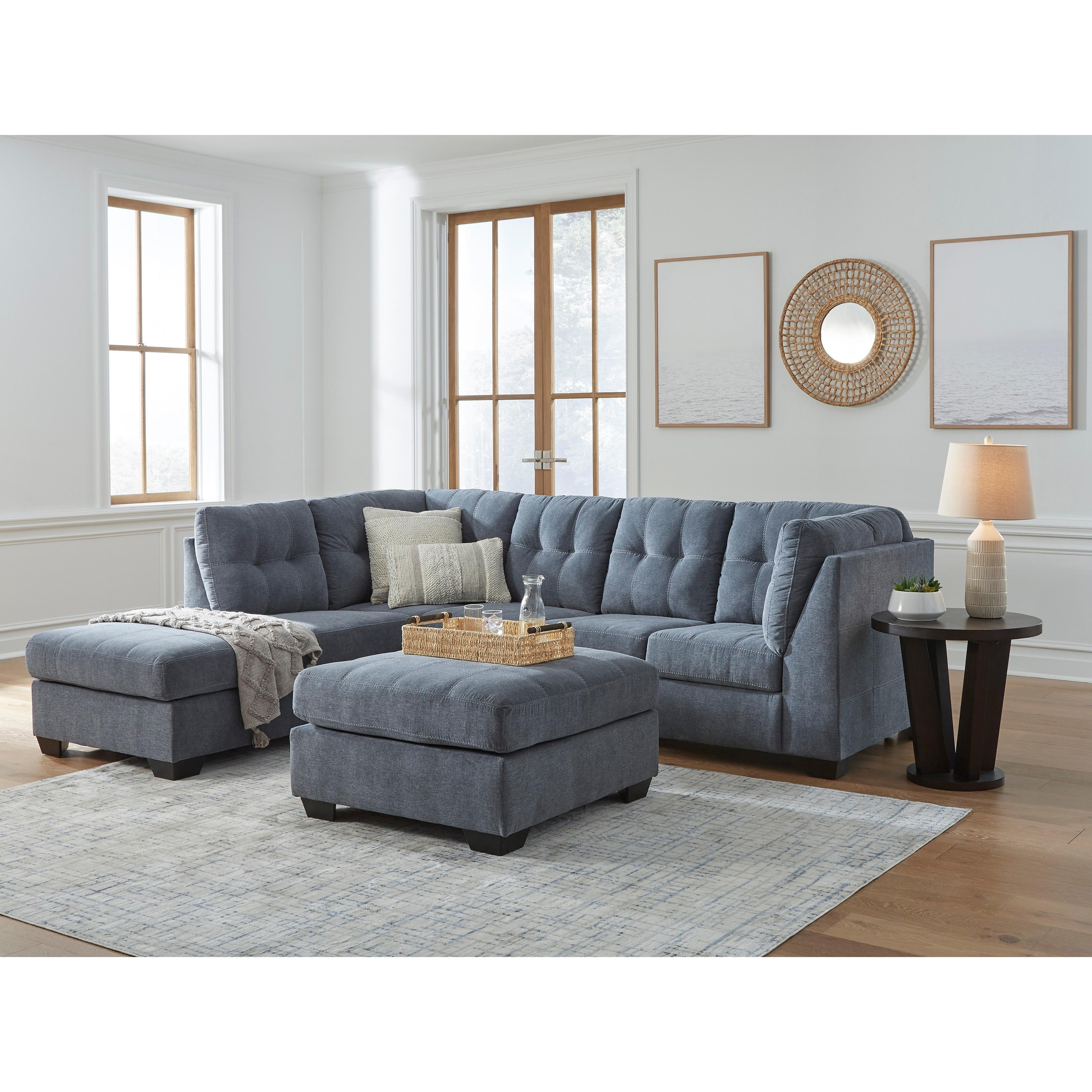  Manufacturer Color_Denim --  Signature Design by Ashley Marleton Fabric 2 pc Sectional IMAGE 10