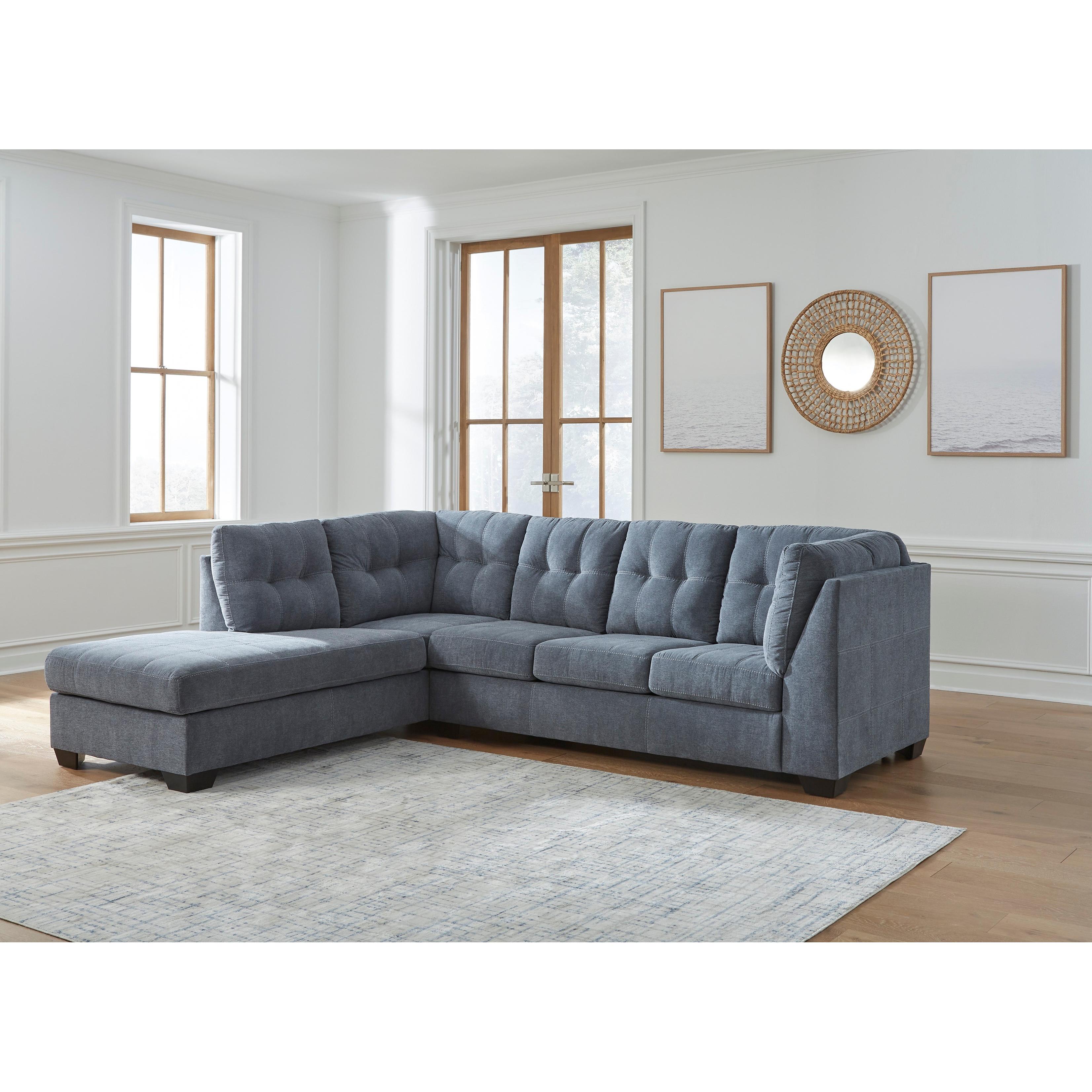  Manufacturer Color_Denim --  Signature Design by Ashley Marleton Fabric 2 pc Sectional IMAGE 3