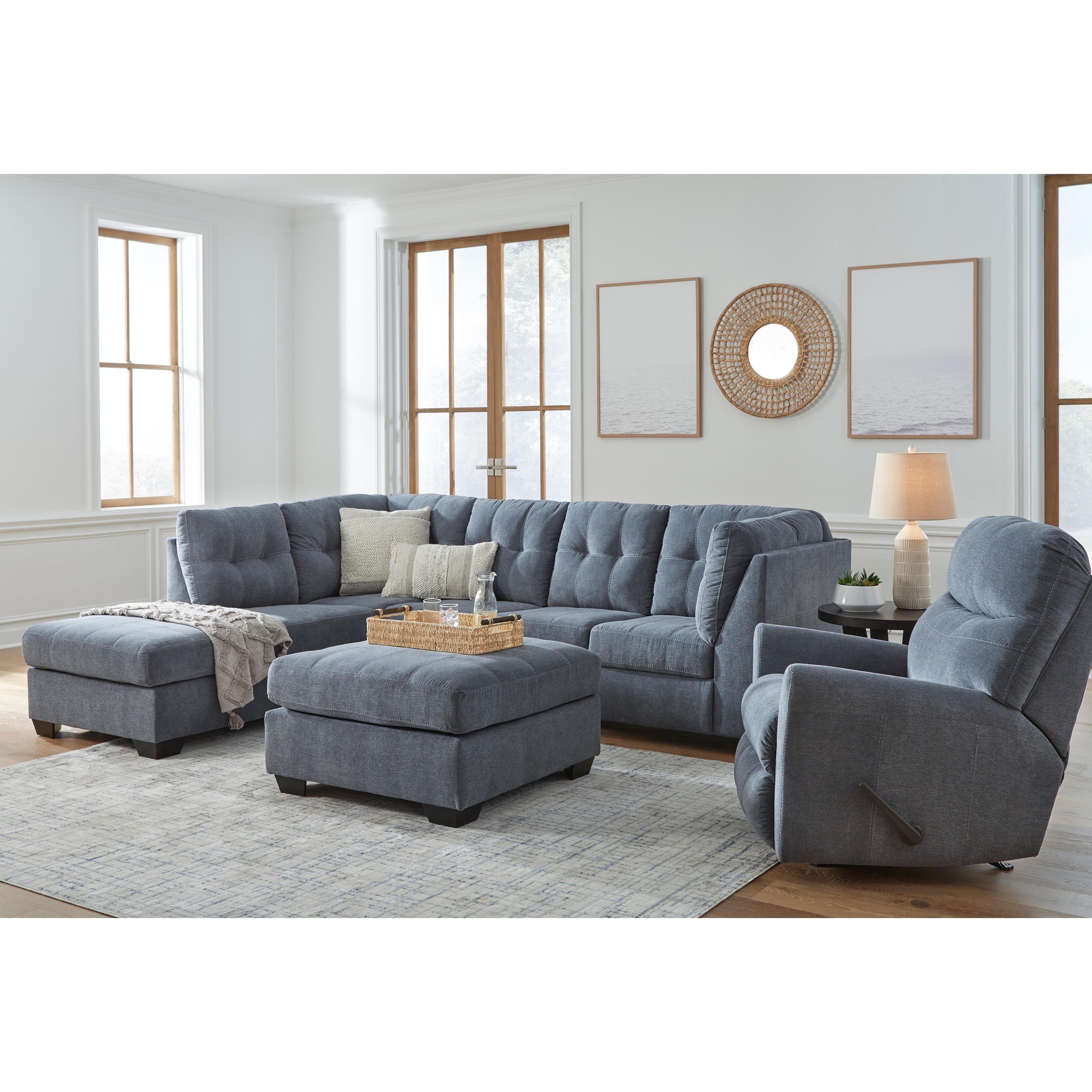  Manufacturer Color_Denim --  Signature Design by Ashley Marleton Fabric 2 pc Sectional IMAGE 8