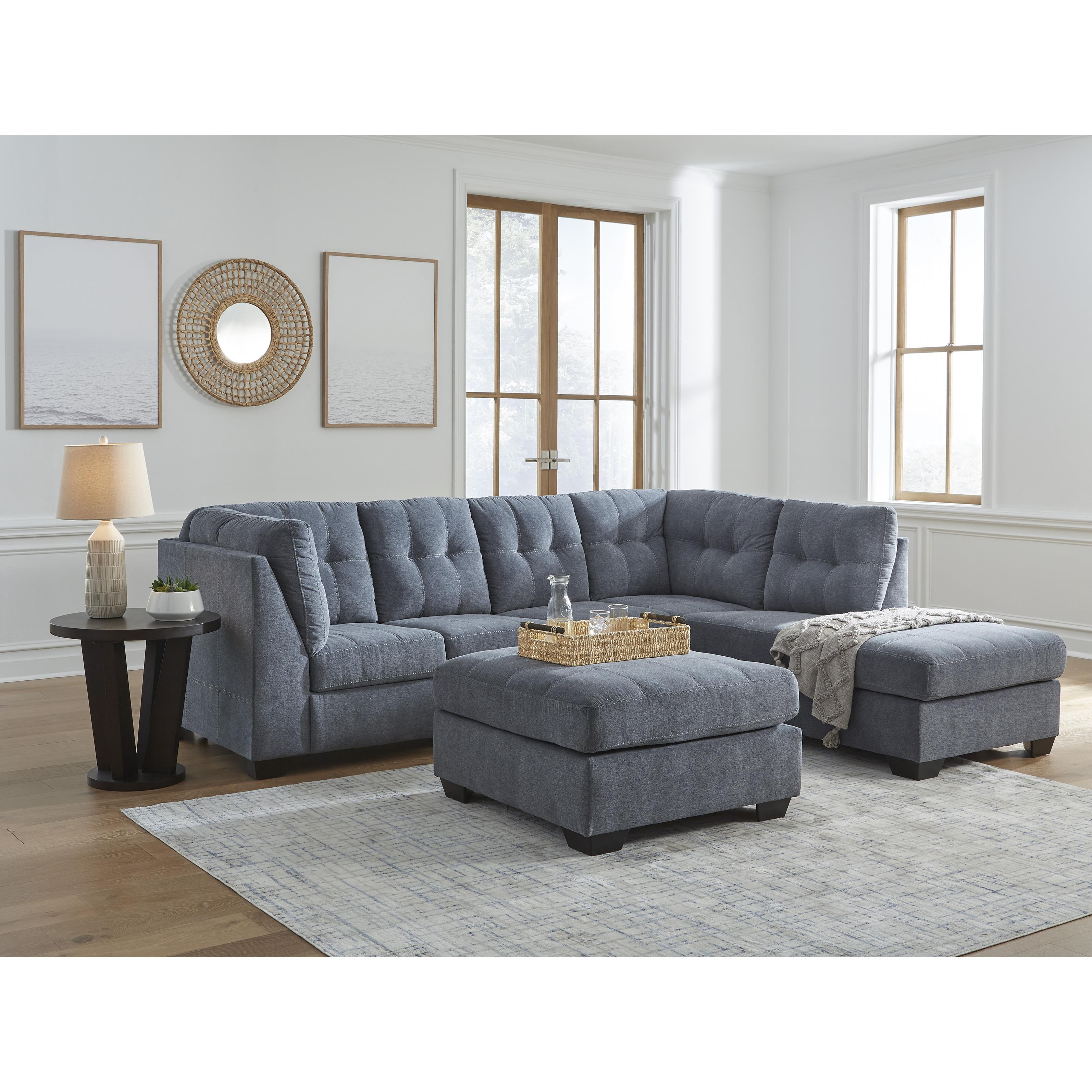  Manufacturer Color_Denim --  Signature Design by Ashley Marleton Fabric 2 pc Sectional IMAGE 9