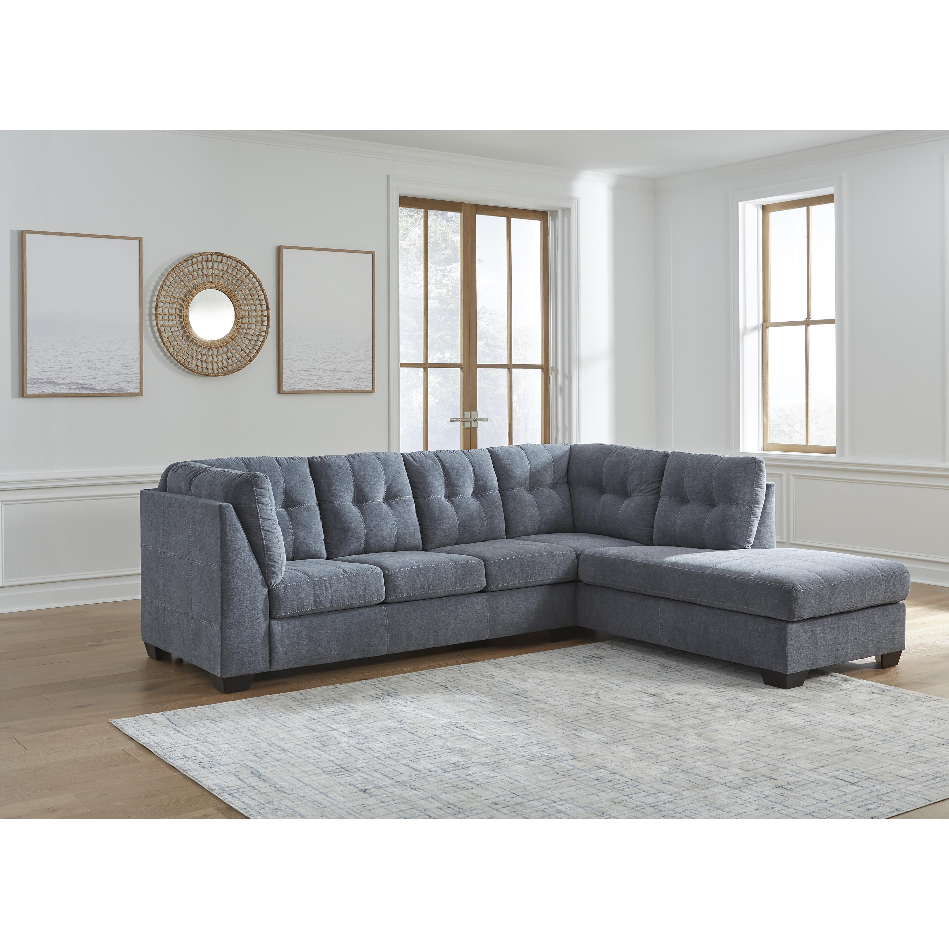  Signature Design by Ashley Marleton 55303S4 2 pc Sleeper Sectional with Chaise IMAGE 3