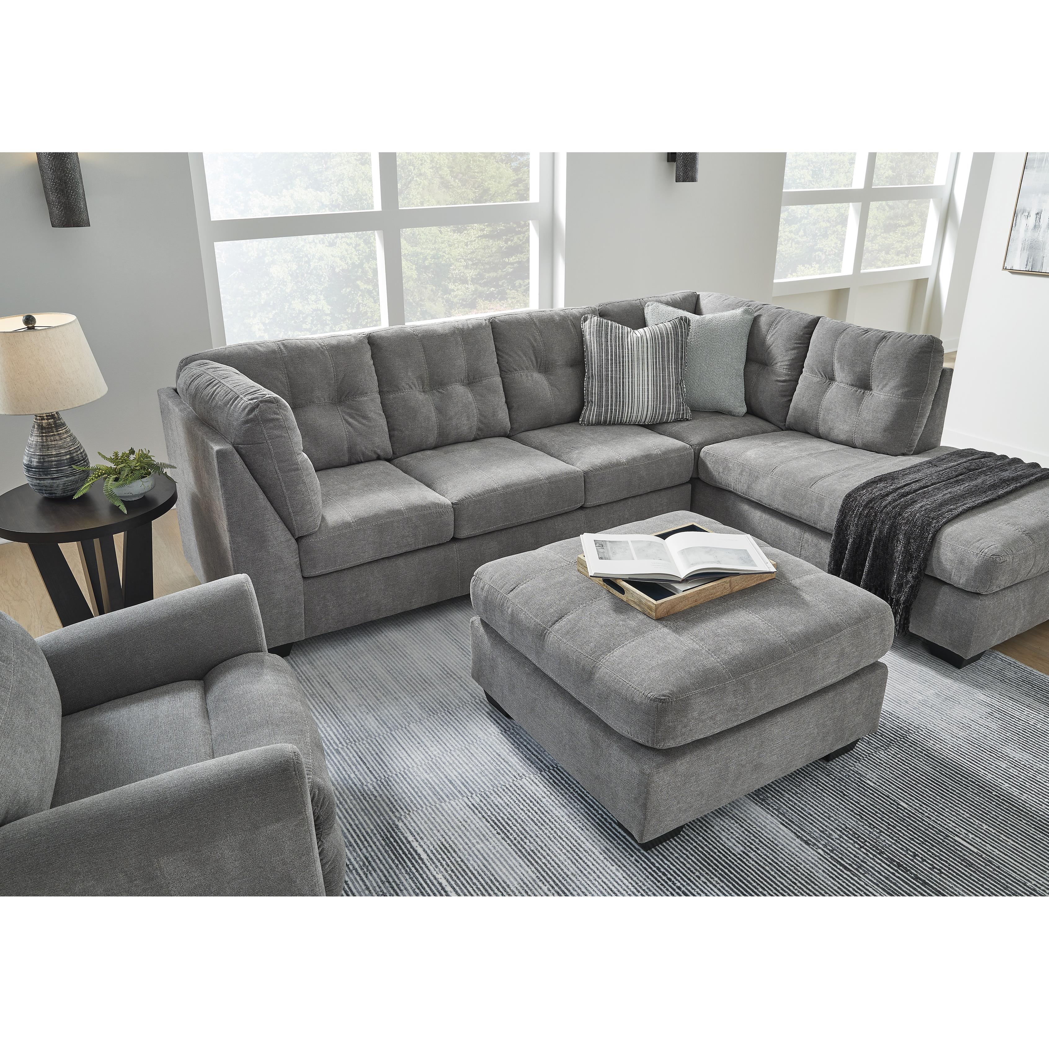  Manufacturer Color_Grey --  Marleton 5530508 Oversized Accent Ottoman IMAGE 11