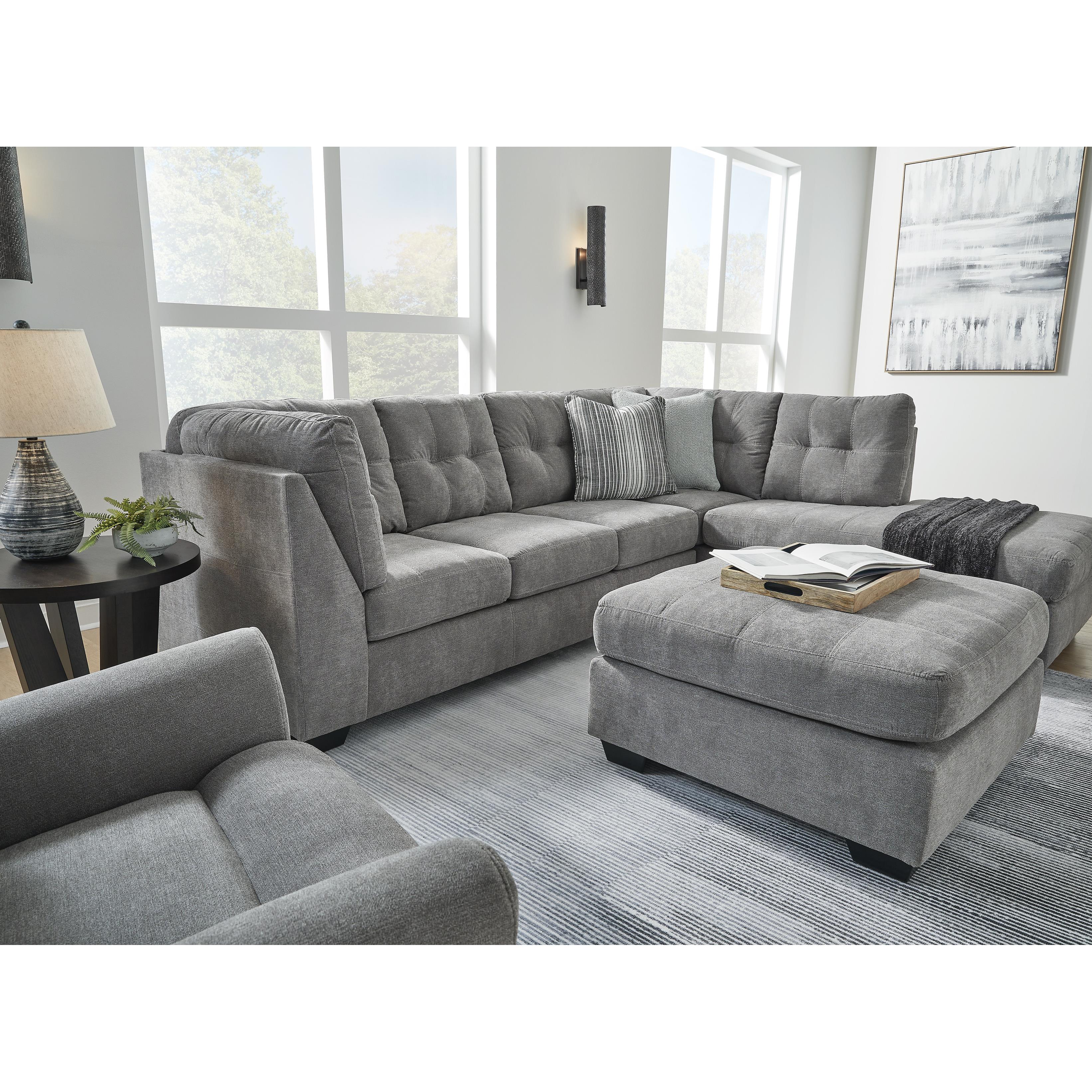  Manufacturer Color_Grey --  Marleton 5530508 Oversized Accent Ottoman IMAGE 12