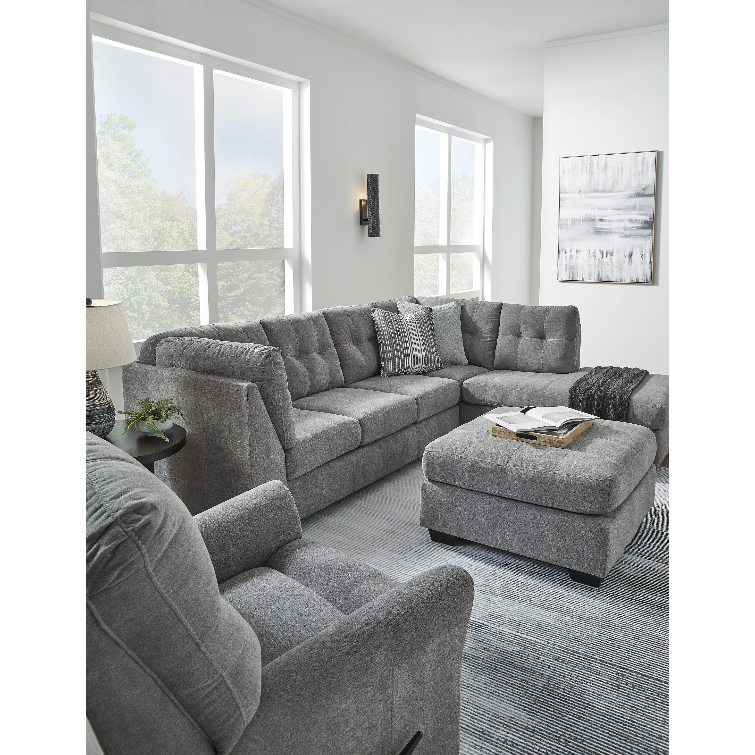  Manufacturer Color_Grey --  Marleton 5530508 Oversized Accent Ottoman IMAGE 13
