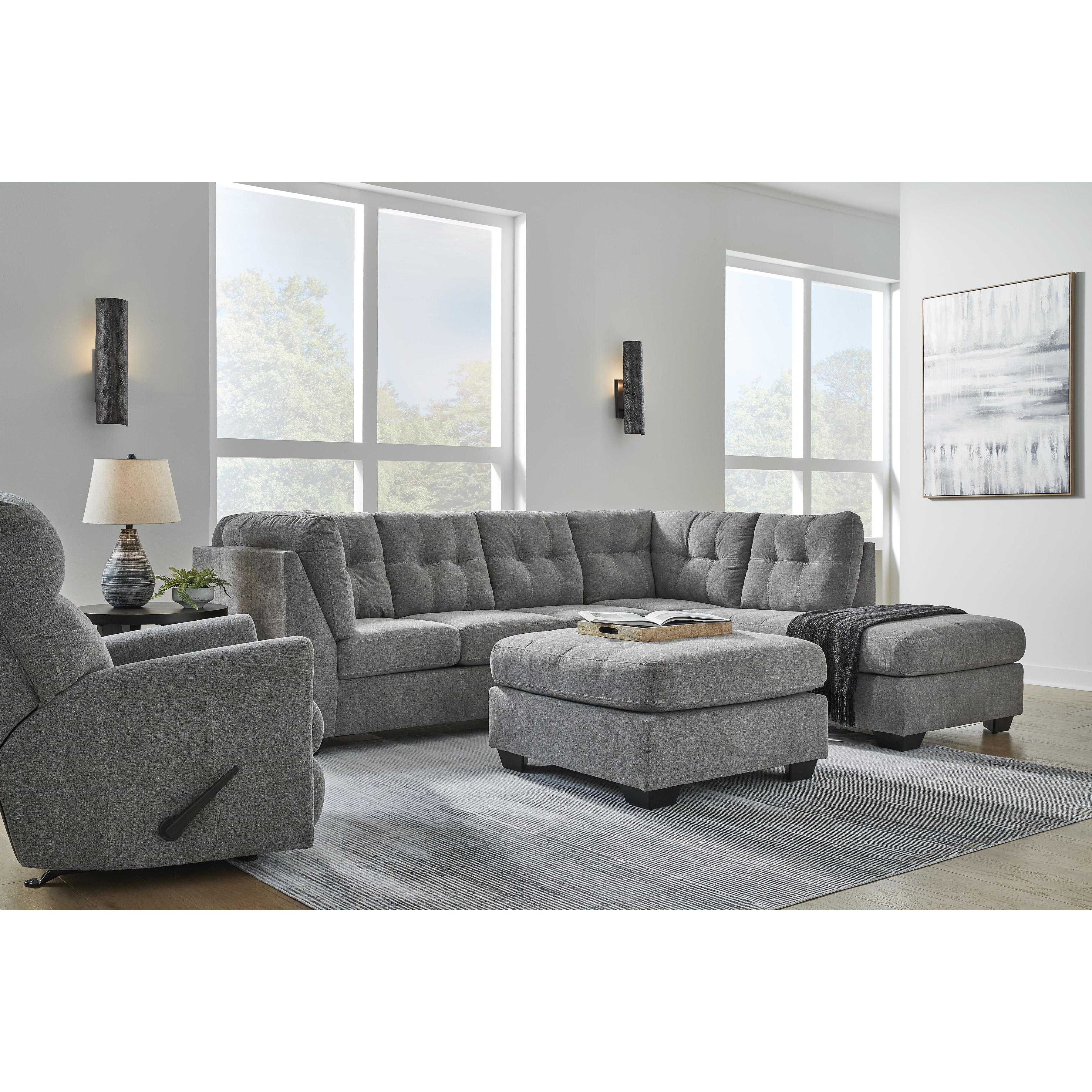  Manufacturer Color_Grey --  Marleton 5530508 Oversized Accent Ottoman IMAGE 5