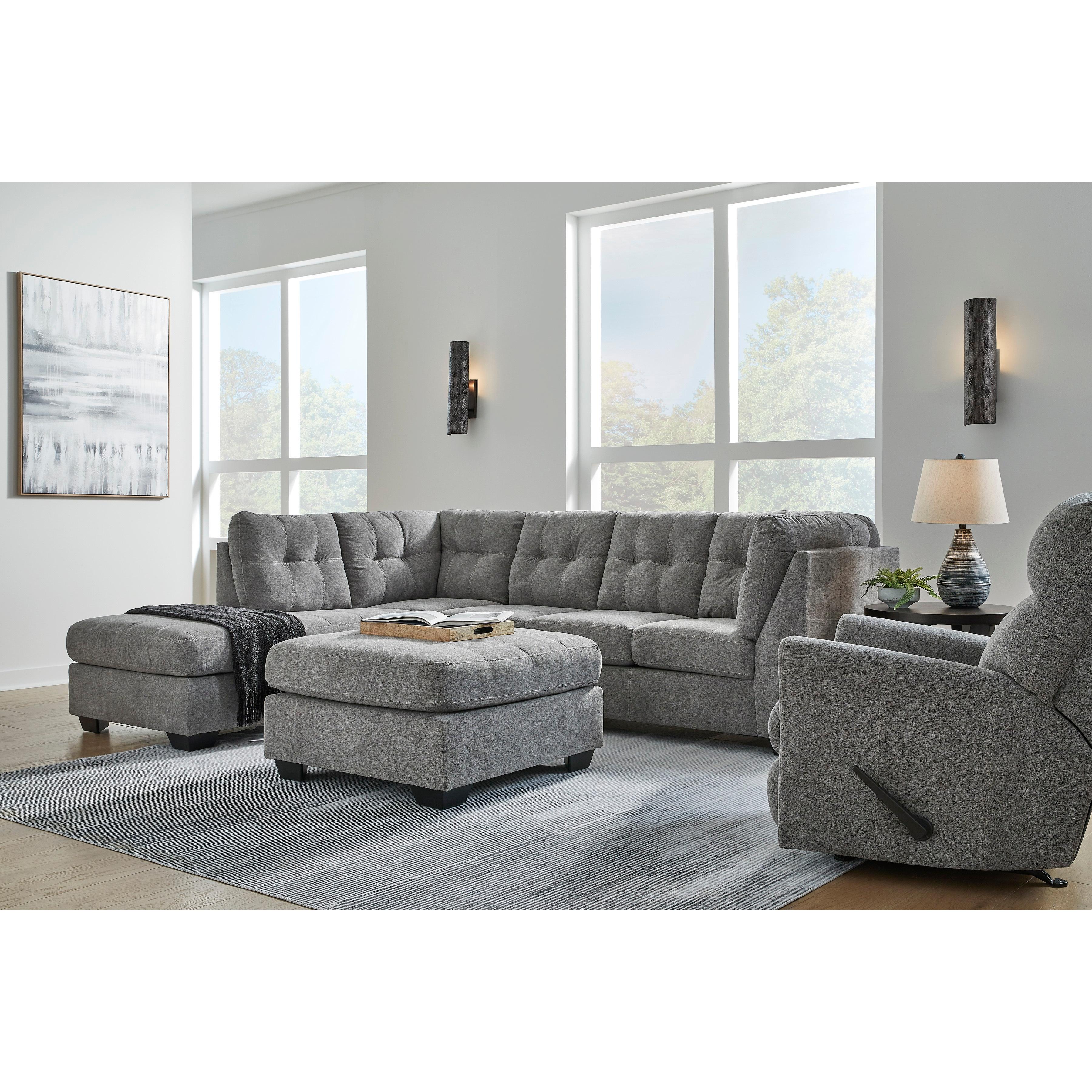 Manufacturer Color_Grey --  Marleton 55305S1 2 pc Sectional with Chaise IMAGE 7
