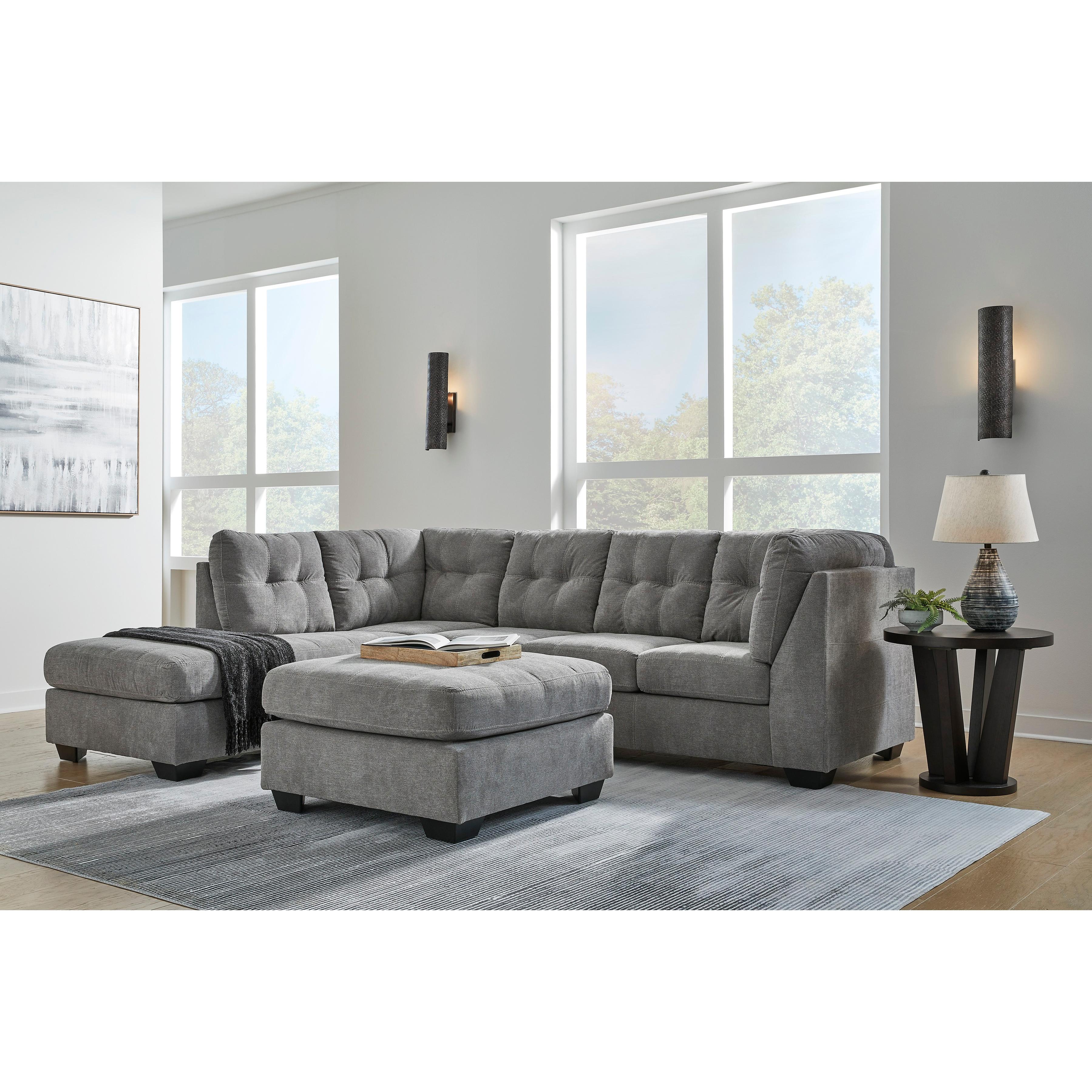  Manufacturer Color_Grey --  Marleton 55305S1 2 pc Sectional with Chaise IMAGE 9