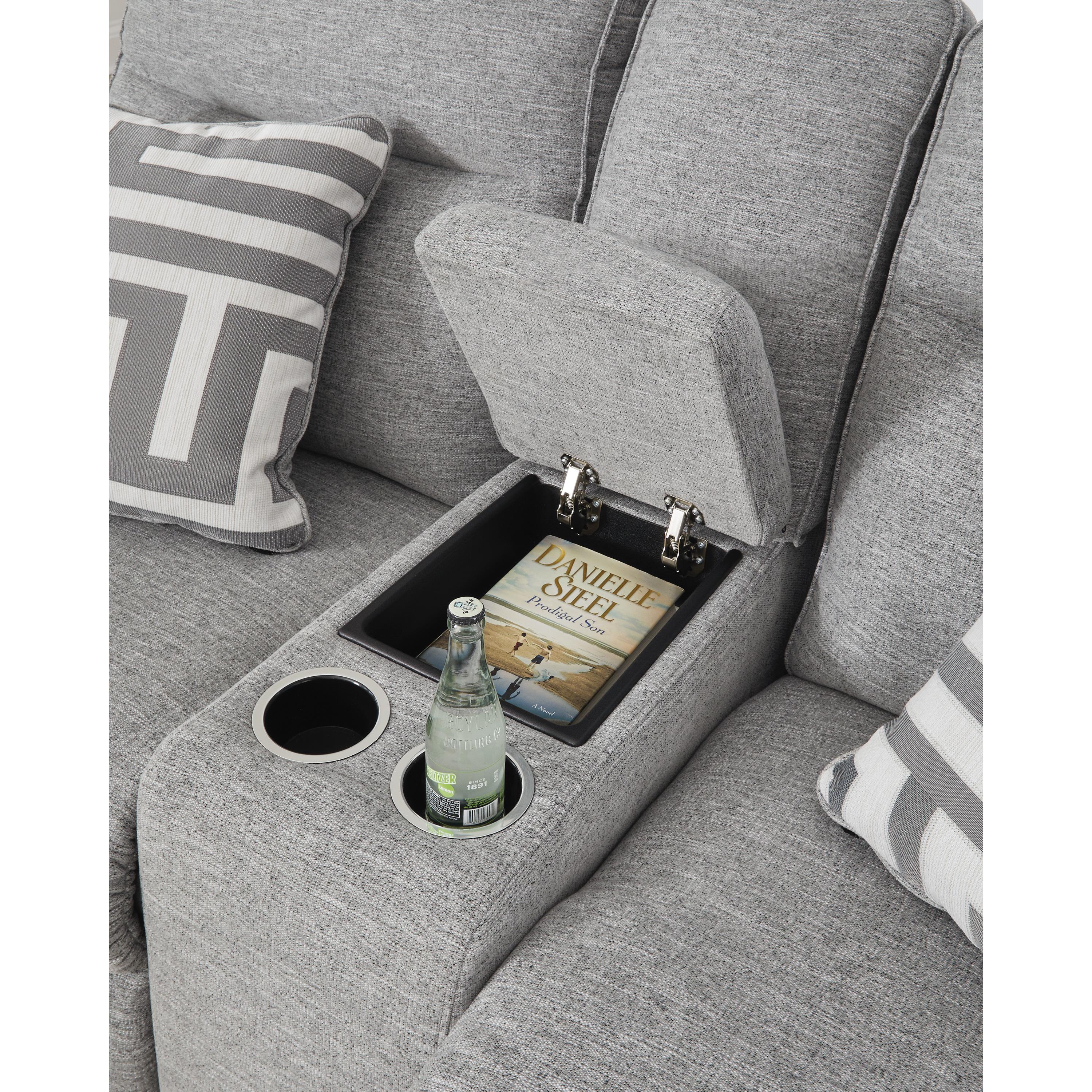  Signature Design by Ashley Biscoe 9050318 Power Reclining Loveseat with Console and Adjustable Headrest IMAGE 7
