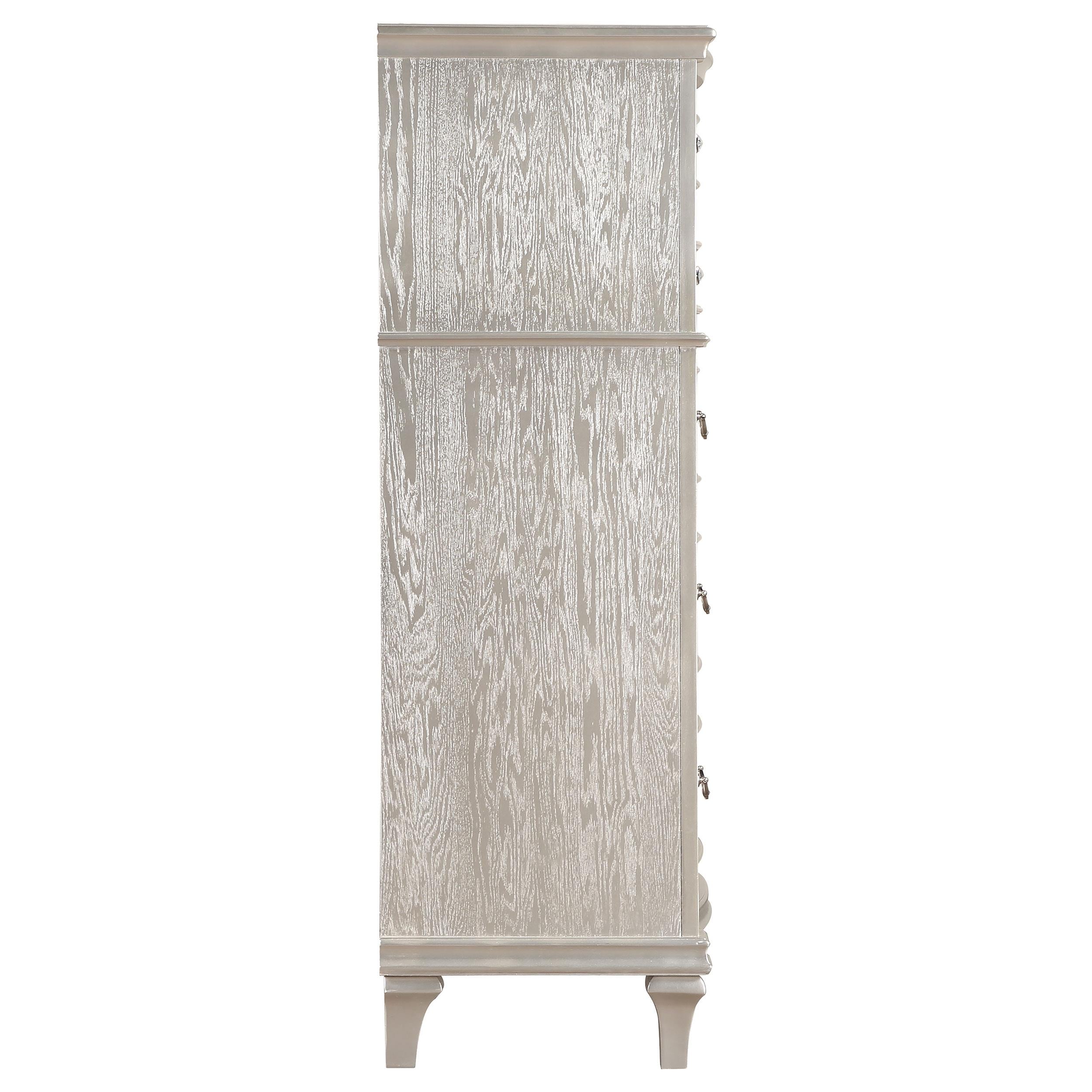  Coaster Furniture Evangeline 223395 6-Drawer Bedroom Chest - Silver Oak IMAGE 8