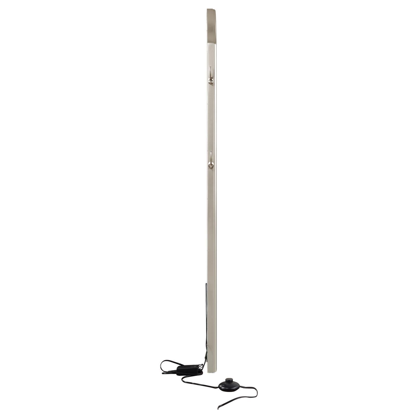  Coaster Furniture Evangeline 223400 Full Length LED Light Floor Mirror - Silver Oak IMAGE 8