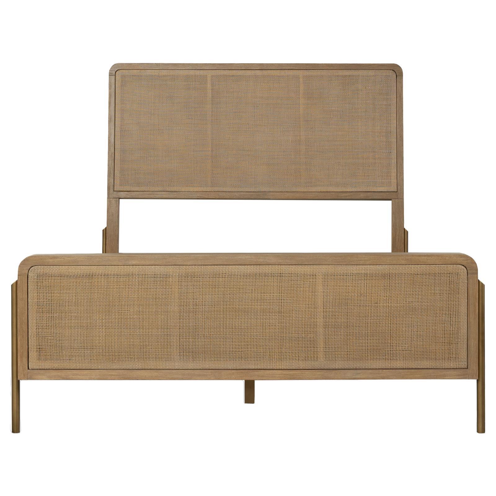  Size_King --  Arini 224300KE Rattan Eastern King Panel Bed - Sand Wash and Natural IMAGE 3