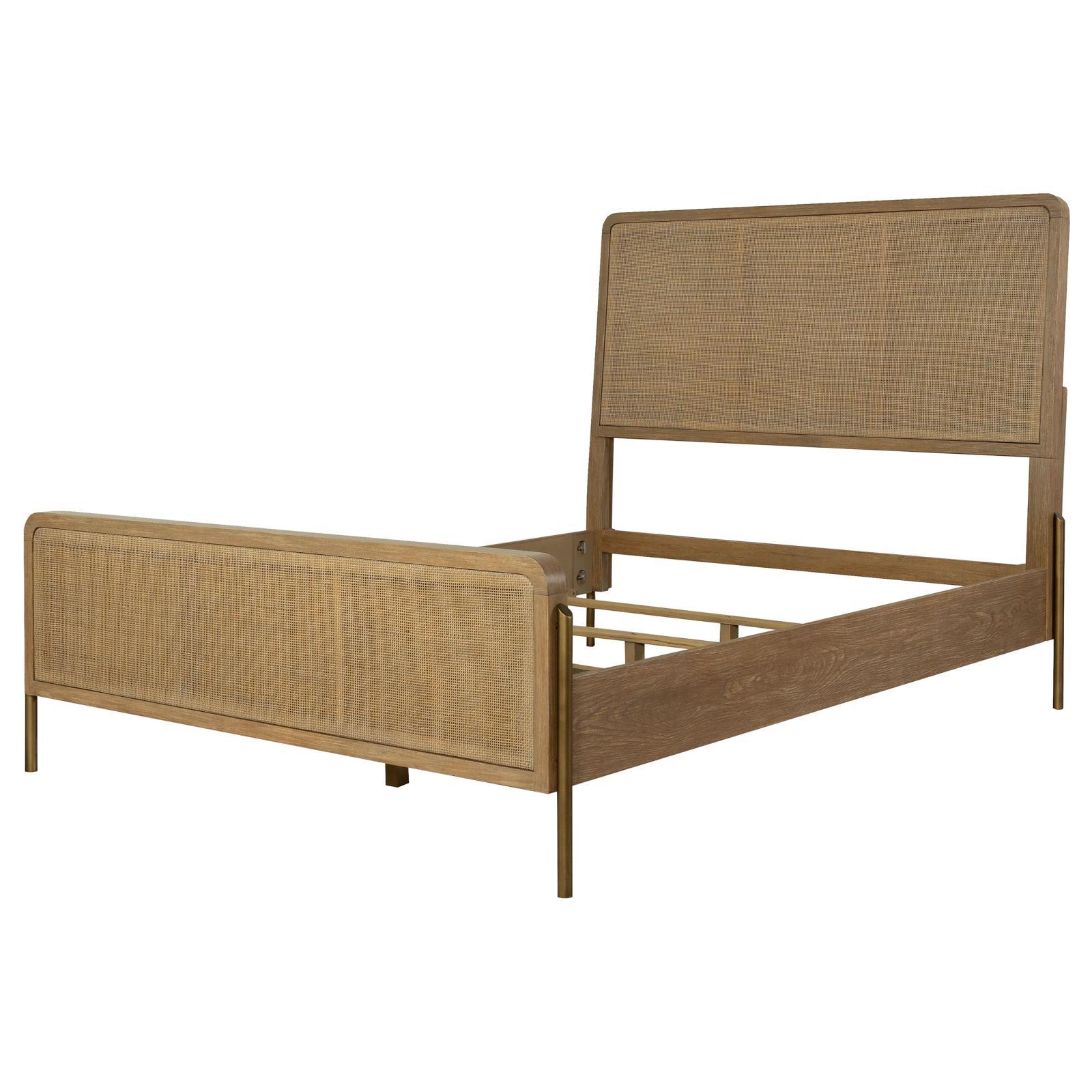  Size_King --  Arini 224300KE Rattan Eastern King Panel Bed - Sand Wash and Natural IMAGE 4