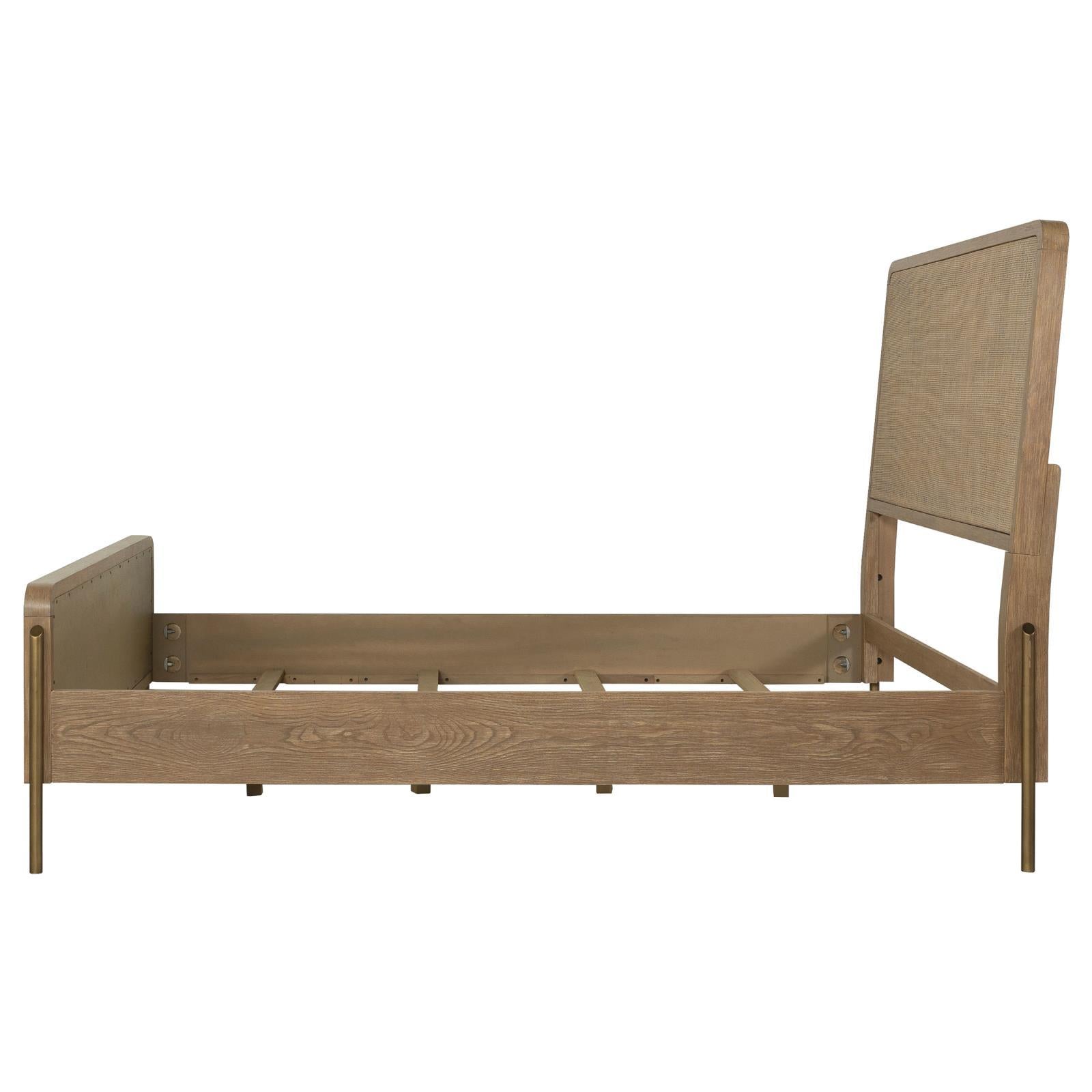  Size_King --  Arini 224300KE Rattan Eastern King Panel Bed - Sand Wash and Natural IMAGE 5