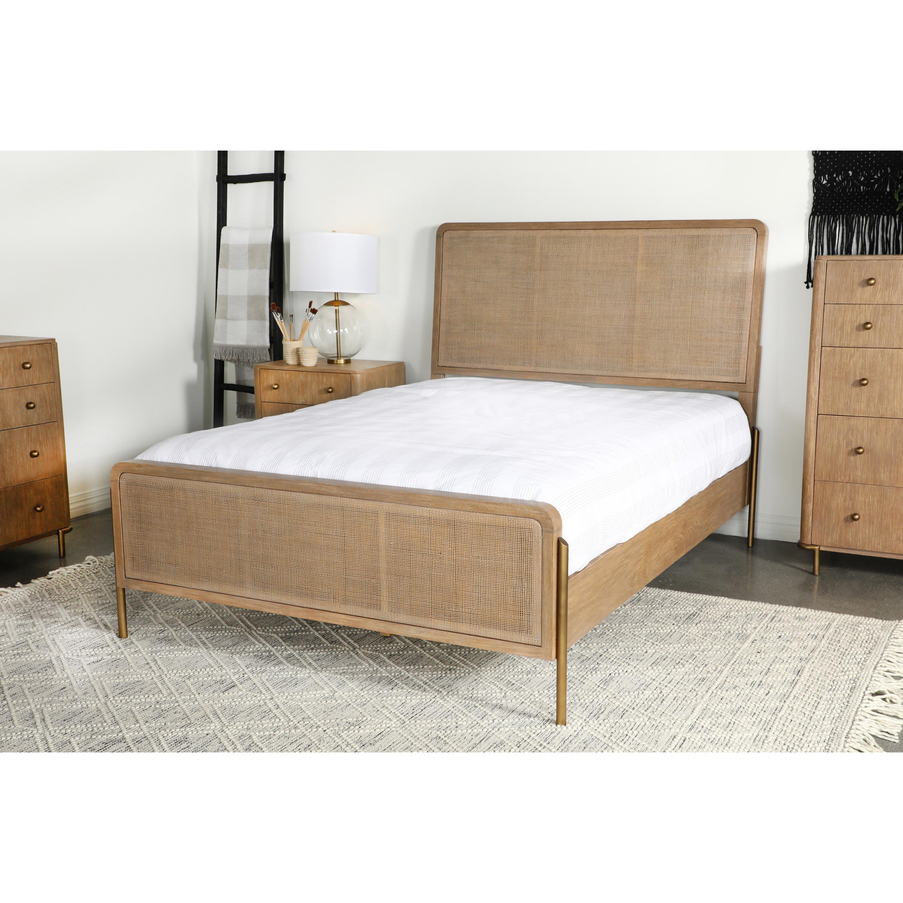  Size_Queen --  Coaster Furniture Arini Upholstered Panel Bed IMAGE 11