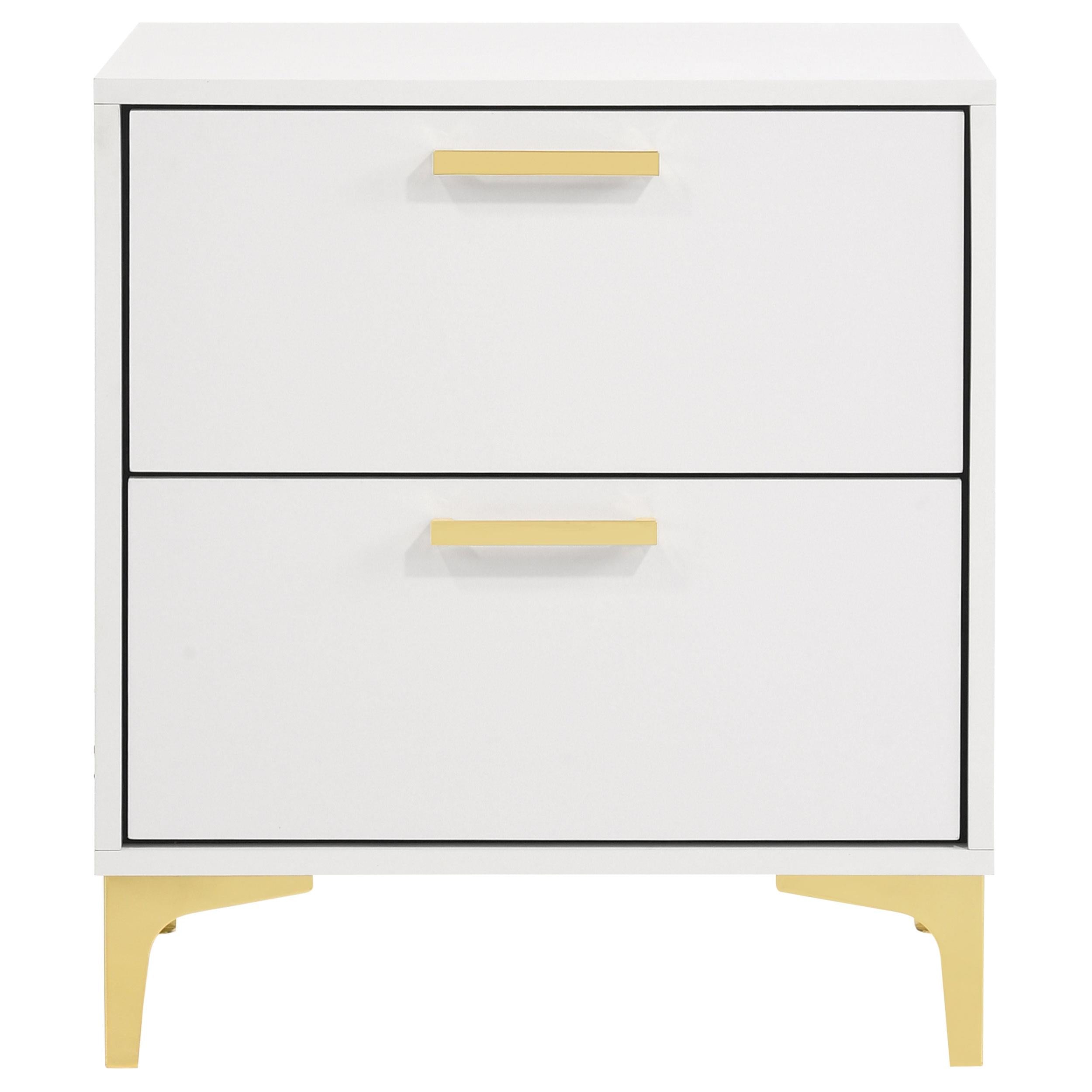  Coaster Furniture Kendall 224402 2-Drawer Nightstand - White IMAGE 2