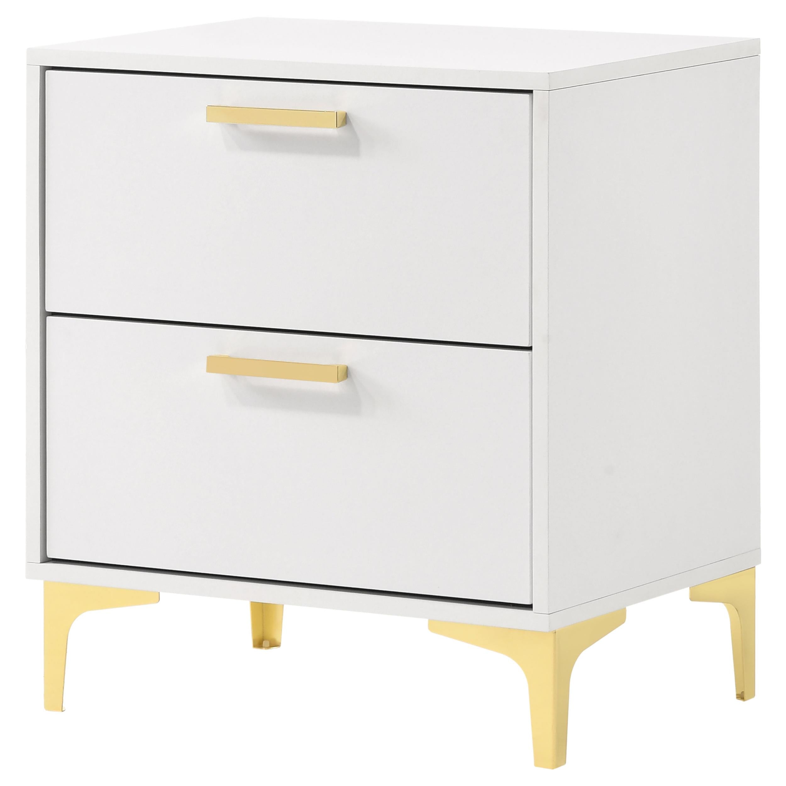  Coaster Furniture Kendall 224402 2-Drawer Nightstand - White IMAGE 3