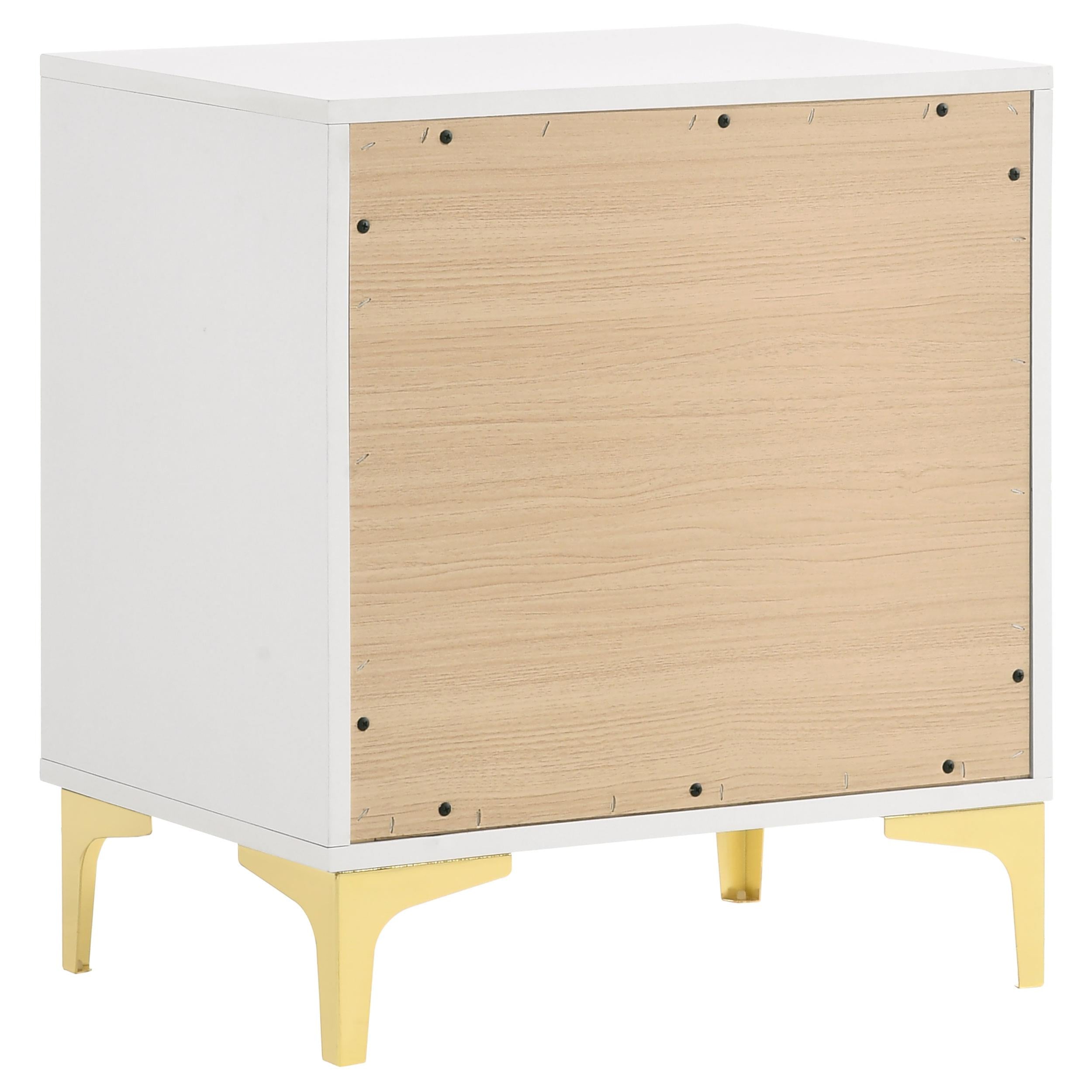  Coaster Furniture Kendall 224402 2-Drawer Nightstand - White IMAGE 5