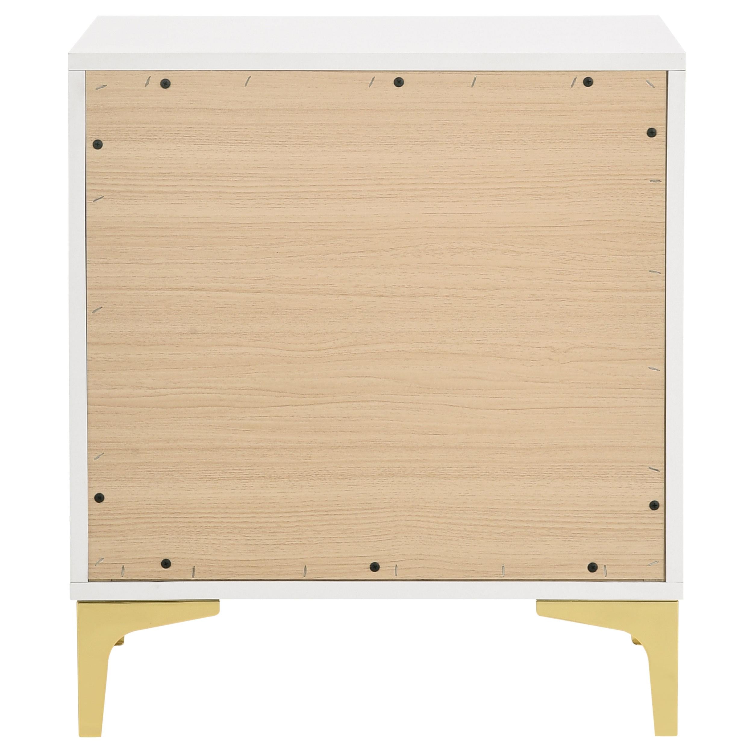  Coaster Furniture Kendall 224402 2-Drawer Nightstand - White IMAGE 6