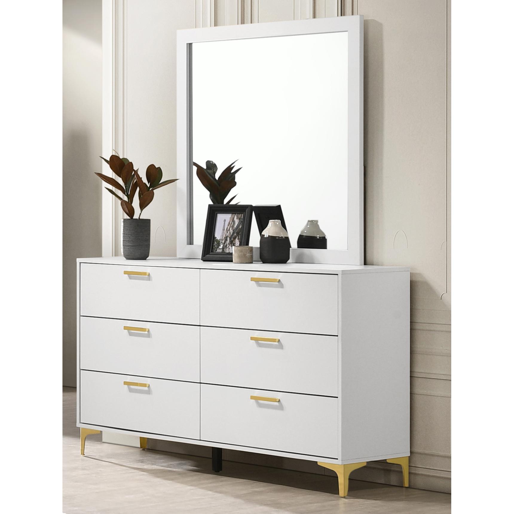  Coaster Furniture Kendall 224403 6-Drawer Dresser - White IMAGE 8
