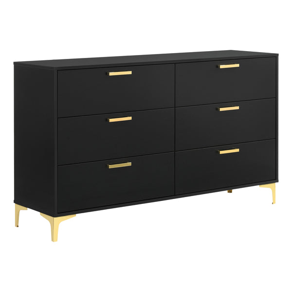 Coaster Furniture Kendall 224453 6-Drawer Dresser - Black