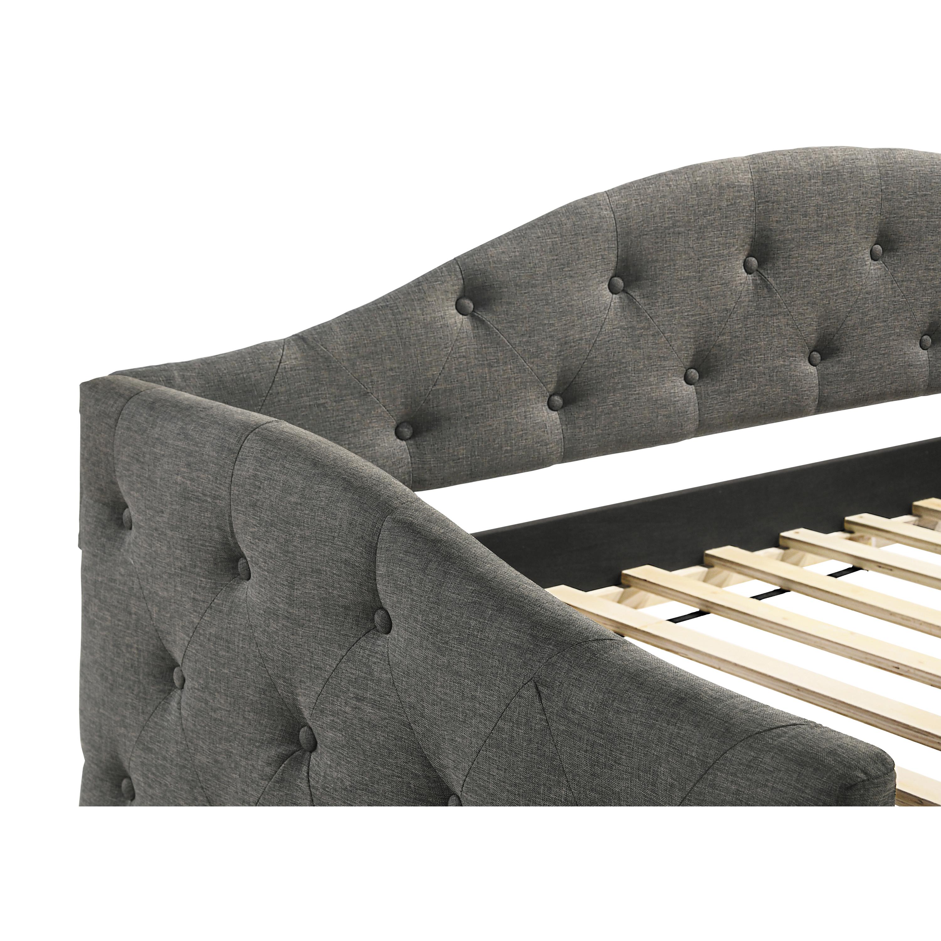  Coaster Furniture Sadie 300638 Upholstered Twin Daybed with Trundle - Grey IMAGE 7