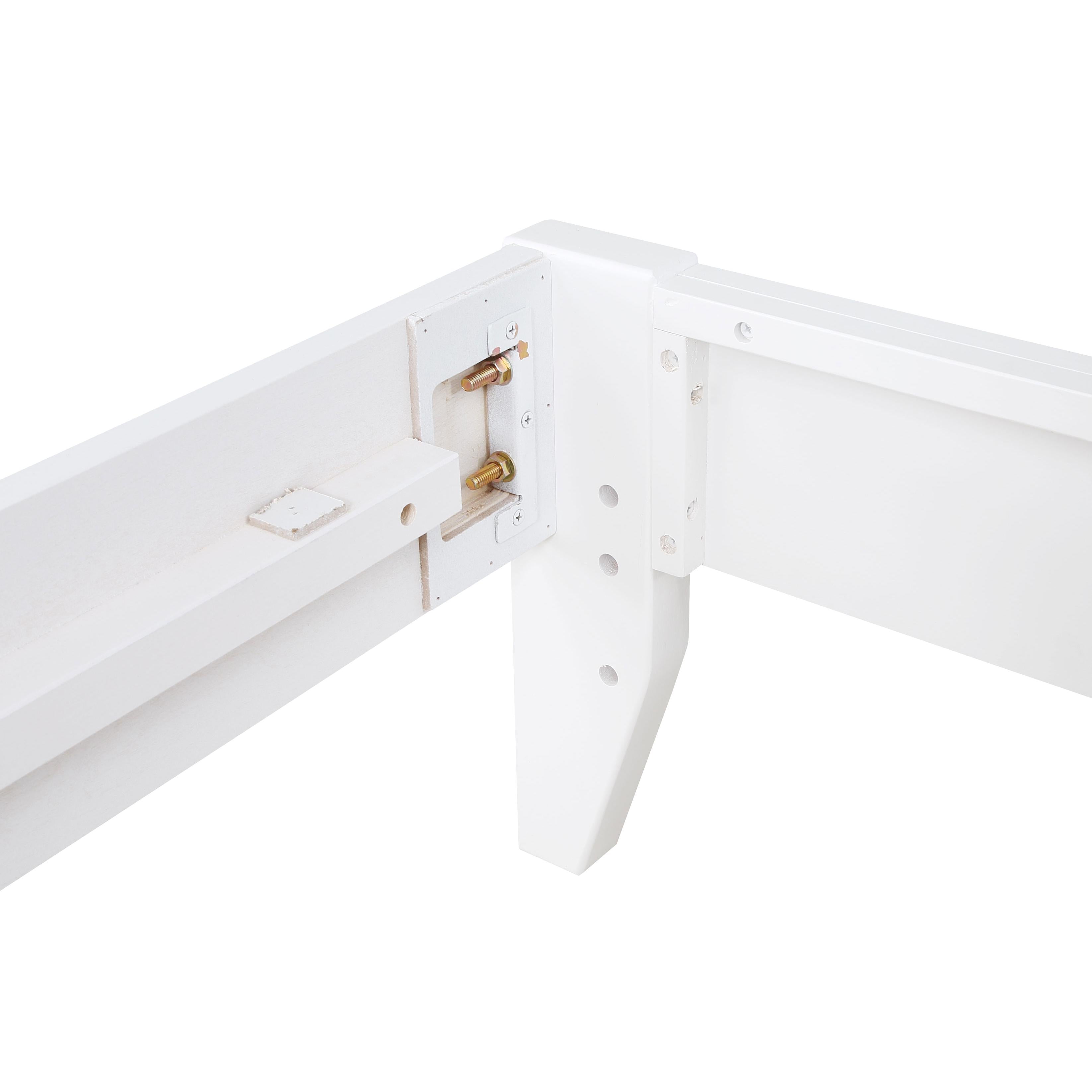  Size_King --  Hounslow 306128KE Eastern King Universal Platform Bed - White IMAGE 7