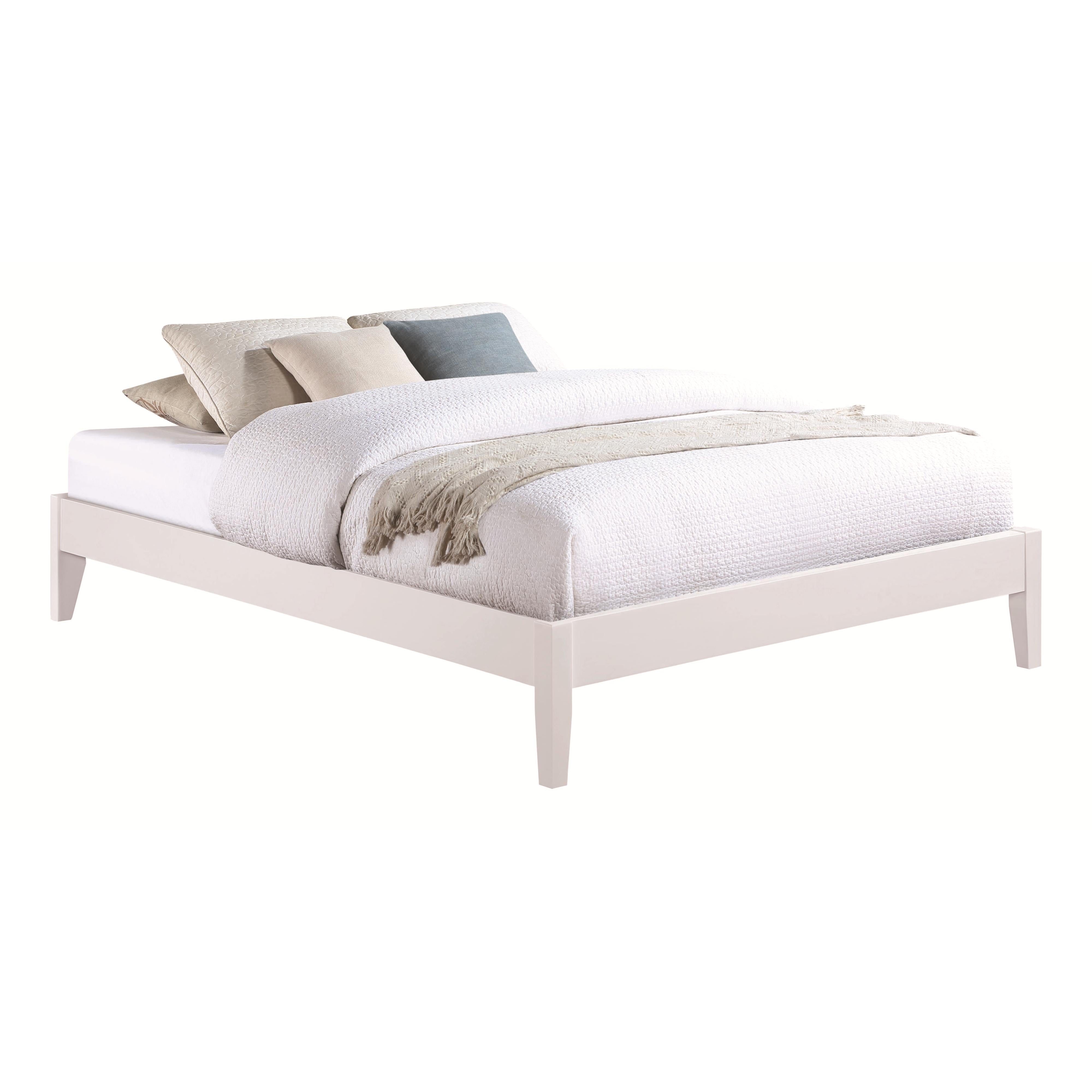  Size_California King --  Hounslow 306128KW California King Universal Platform Bed - White IMAGE 1