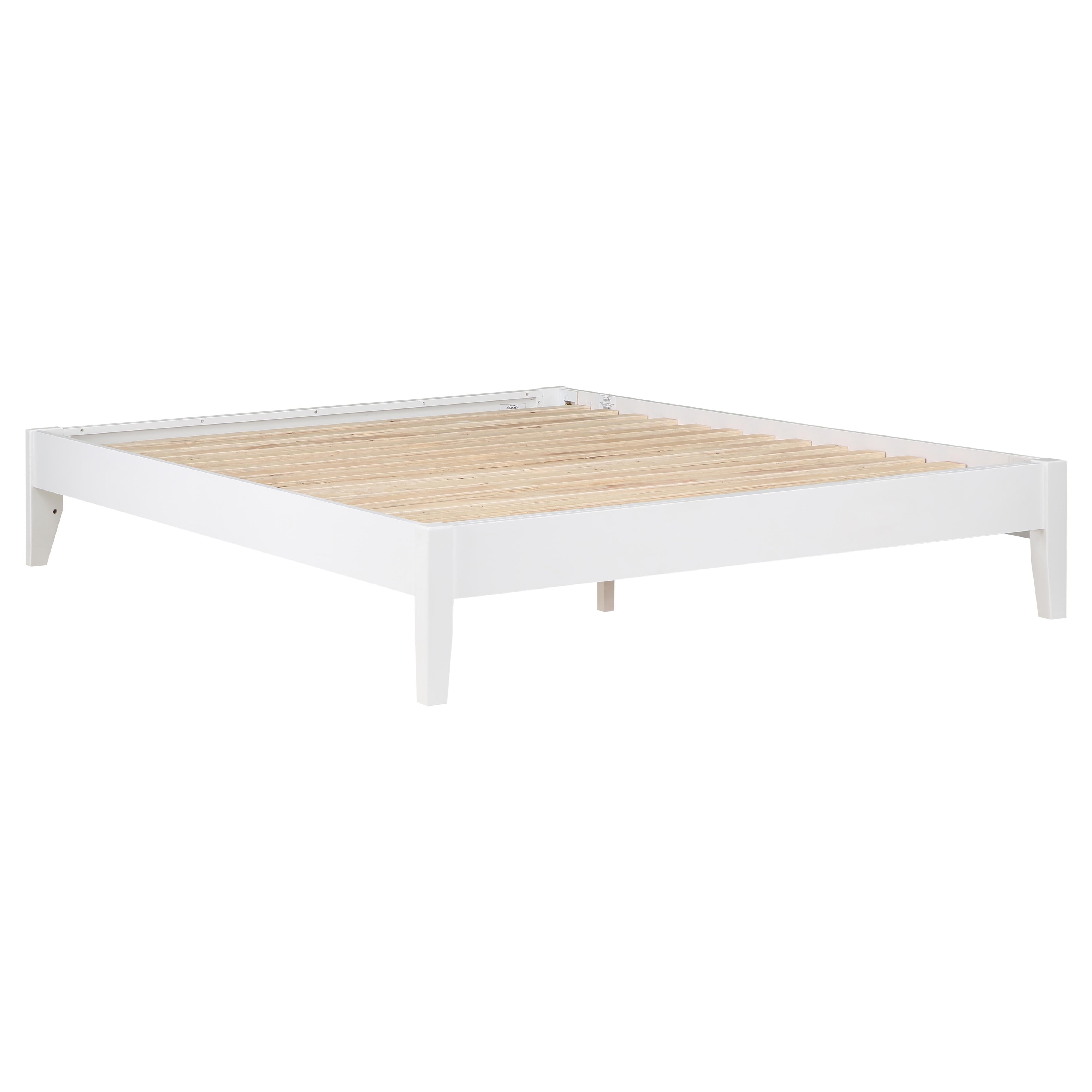  Size_Queen --  Hounslow 306128Q Queen Universal Platform Bed - White IMAGE 3