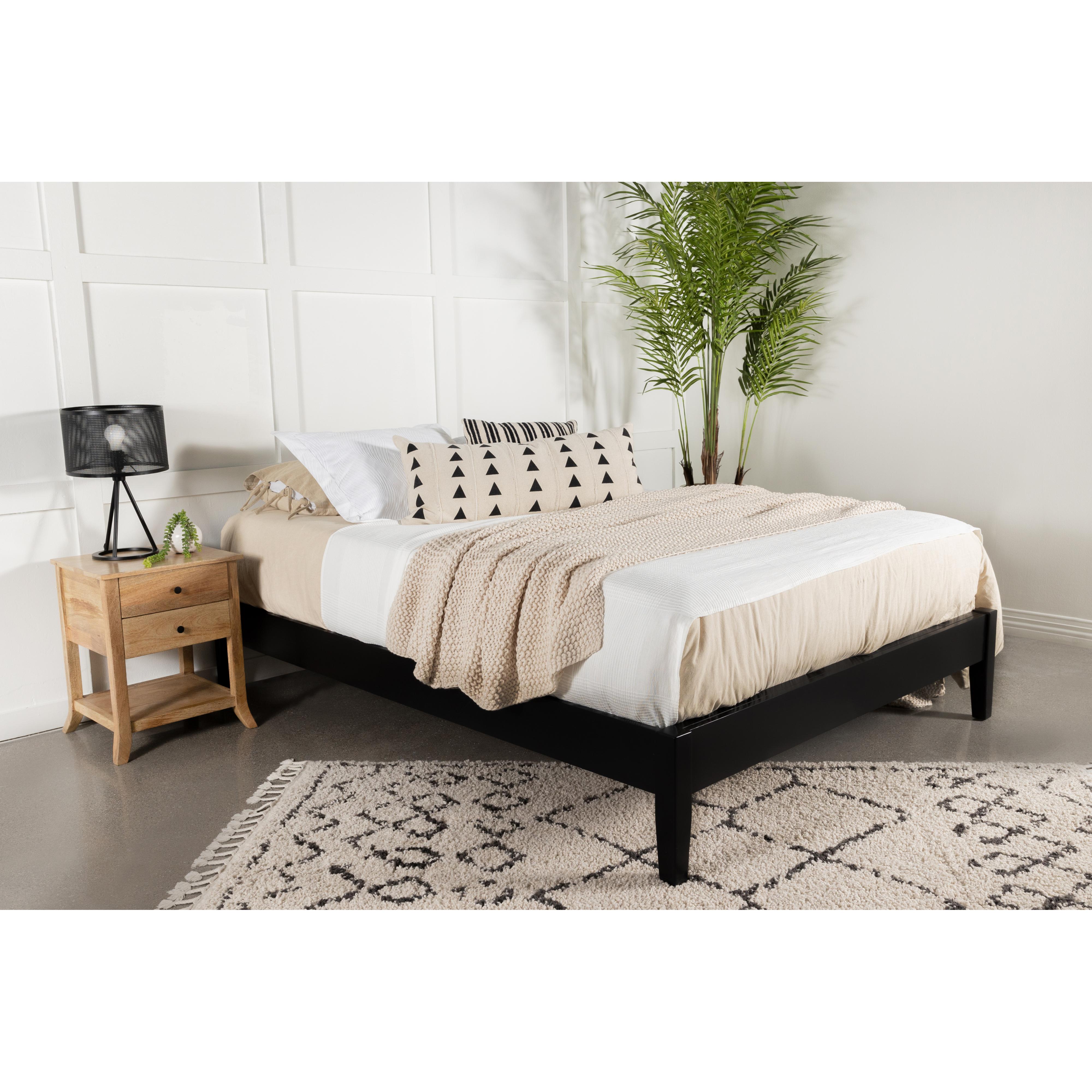  Size_Queen --  Hounslow 306129Q Queen Universal Platform Bed - Black IMAGE 7