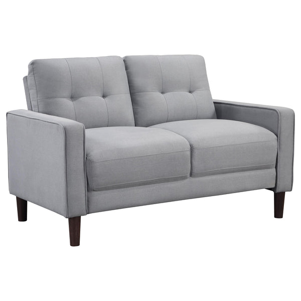 Coaster Furniture Bowen 506782 Upholstered Track Arm Tufted Loveseat - Grey
