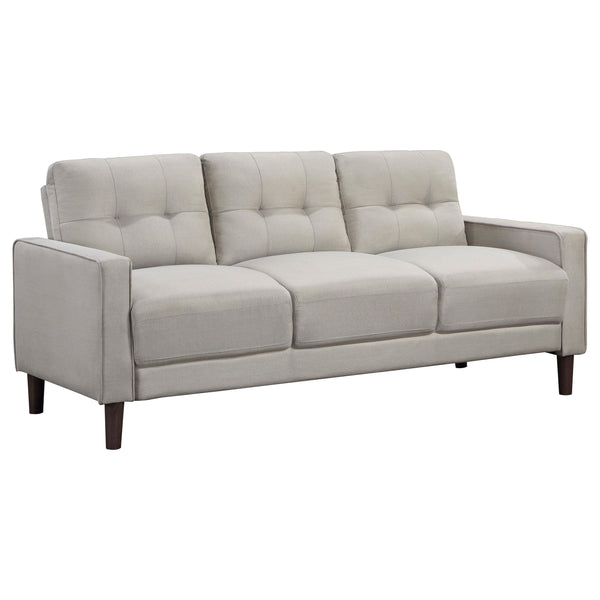 Coaster Furniture Bowen 506785 Upholstered Track Arm Tufted Sofa - Beige