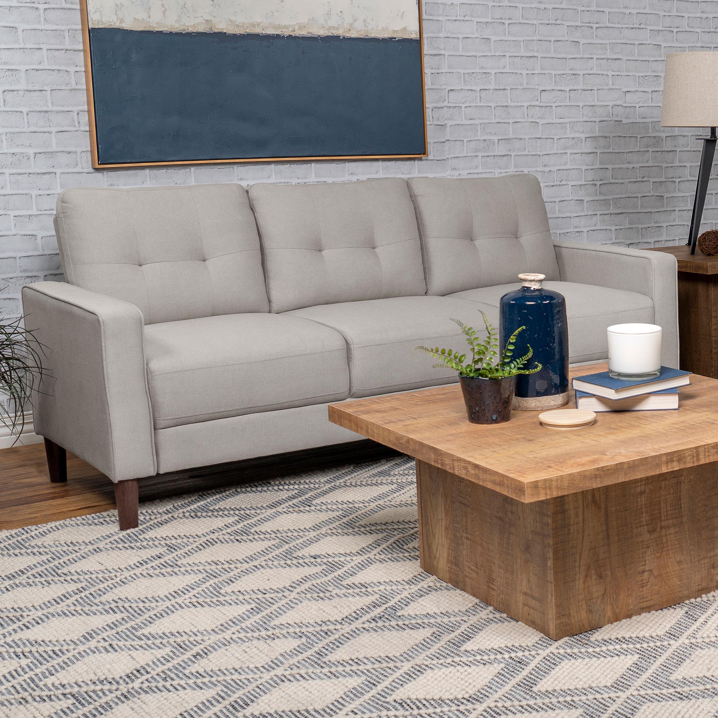  Coaster Furniture Bowen 506785 Upholstered Track Arm Tufted Sofa - Beige IMAGE 8