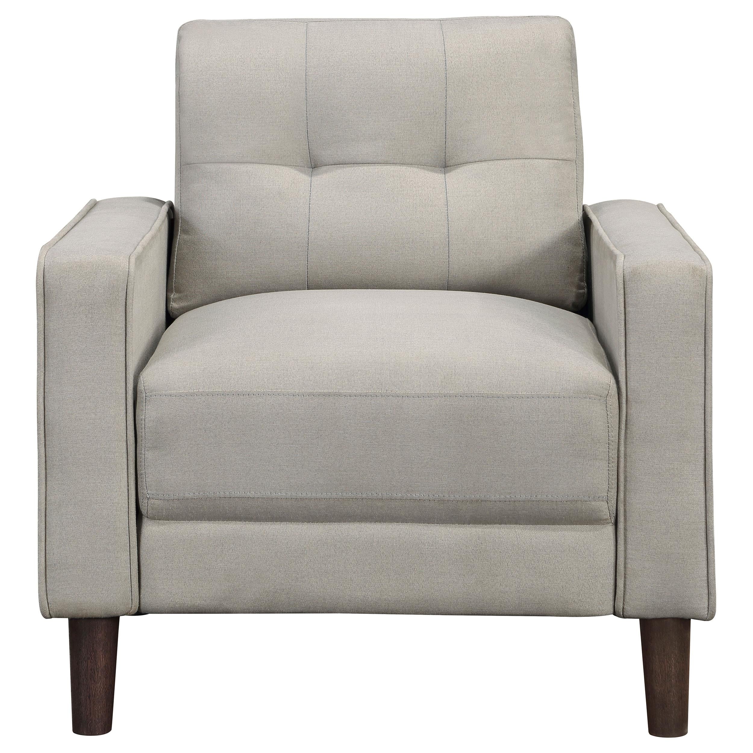  Coaster Furniture Bowen 506787 Upholstered Track Arm Tufted Accent Chair - Beige IMAGE 2