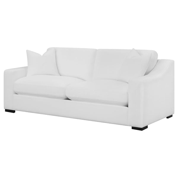 Coaster Furniture Ashlyn 509891 Upholstered Sloped Arm Sofa - White